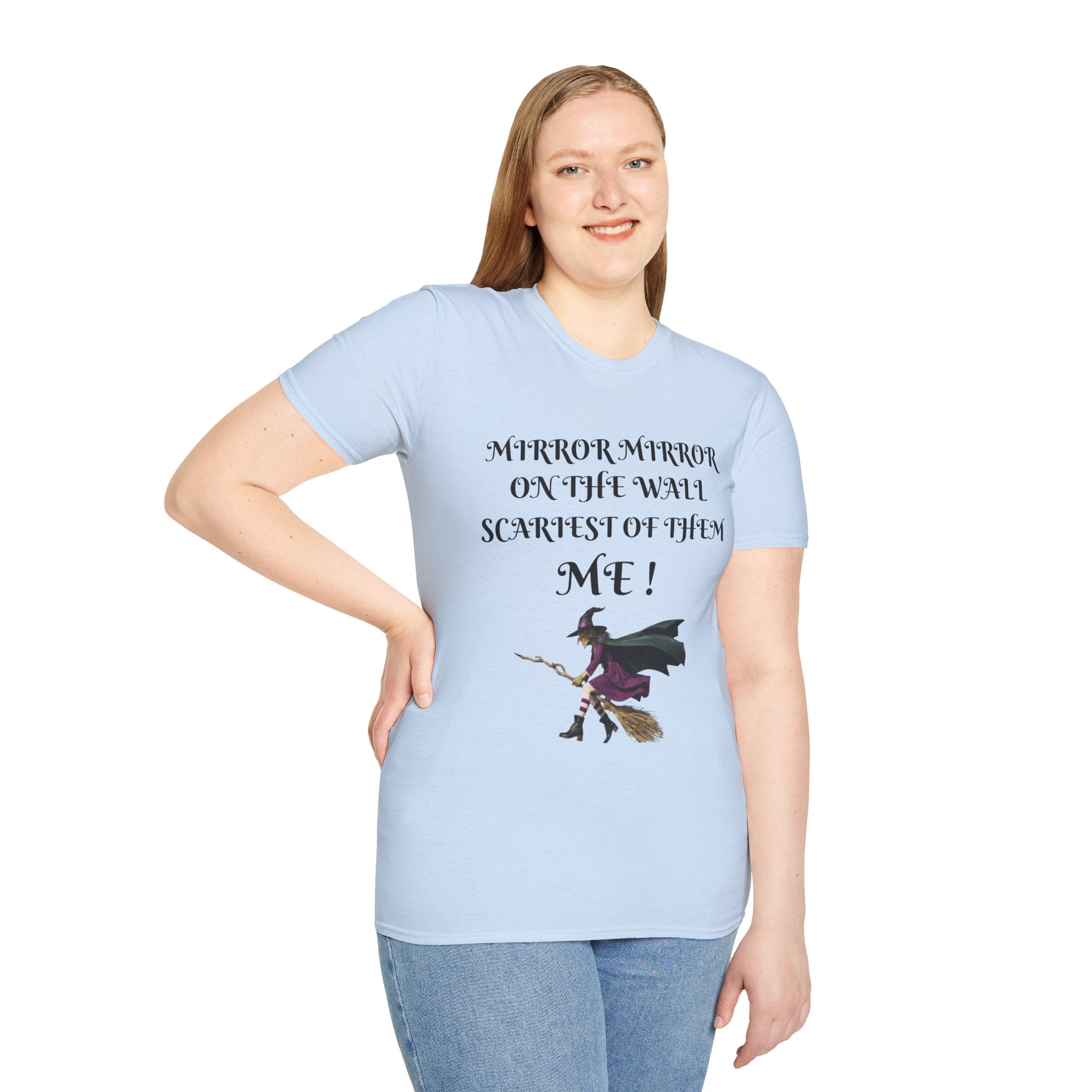 Mirror Mirror on the Wall Witch Illustration T-Shirt