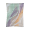 Pastel Wave Comforter / Abstract Soft Gradient Bedding for Calm Bedrooms