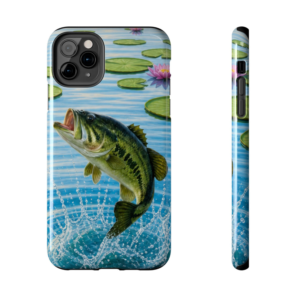 Largemouth Bass Jumping Phone Case | Tough Phone Case