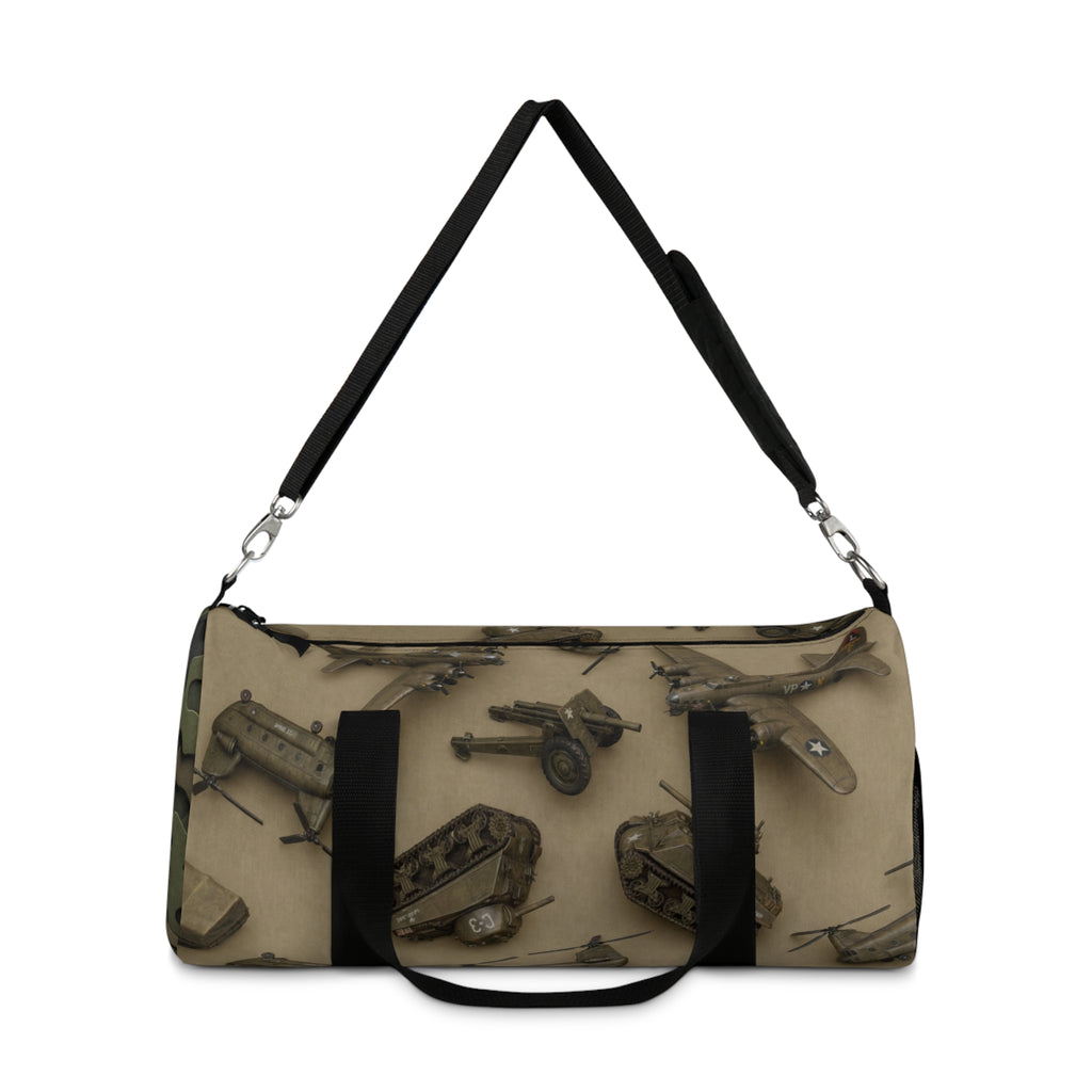 Vintage Tools Pattern Duffel Bag — Retro Carpenter Travel & Gym Bag