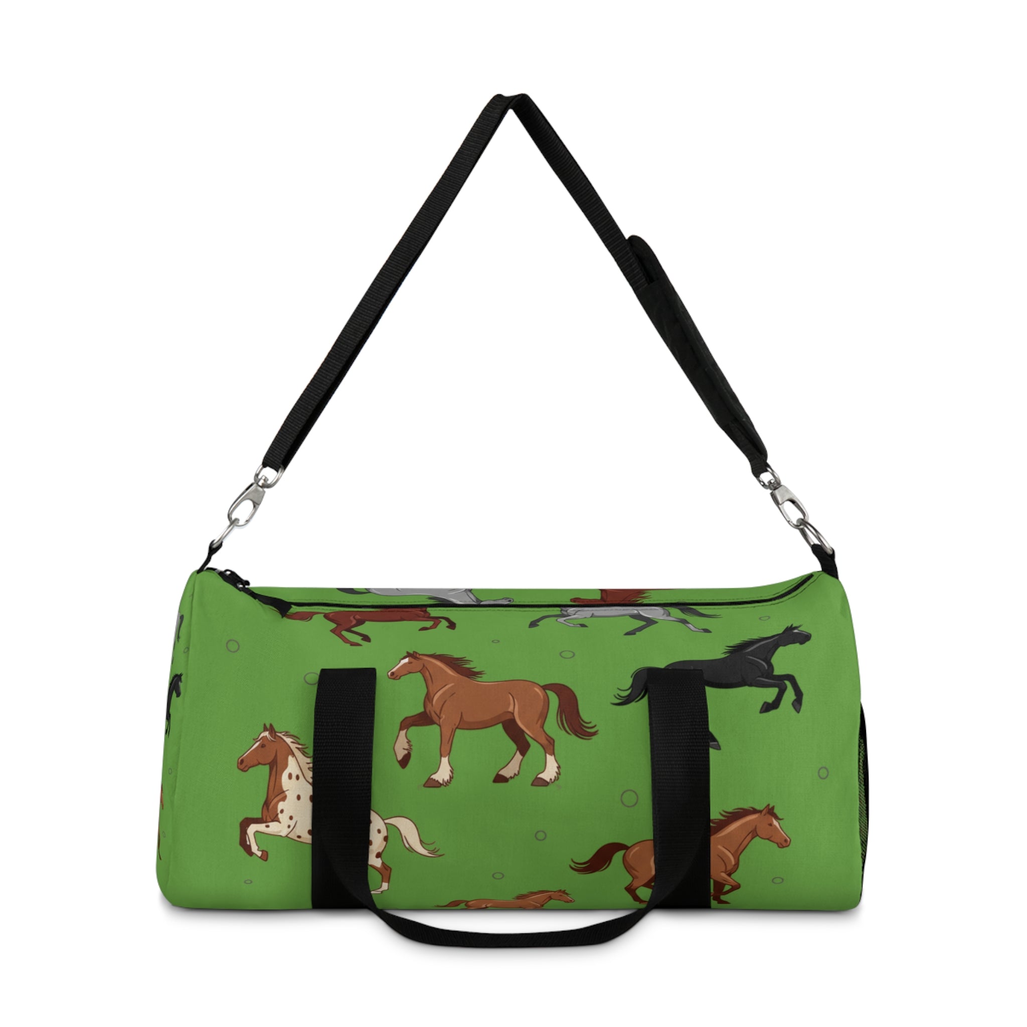 Copy of Green Equestrian Horse Pattern Duffel Bag / Travel Gym Overnight Bag