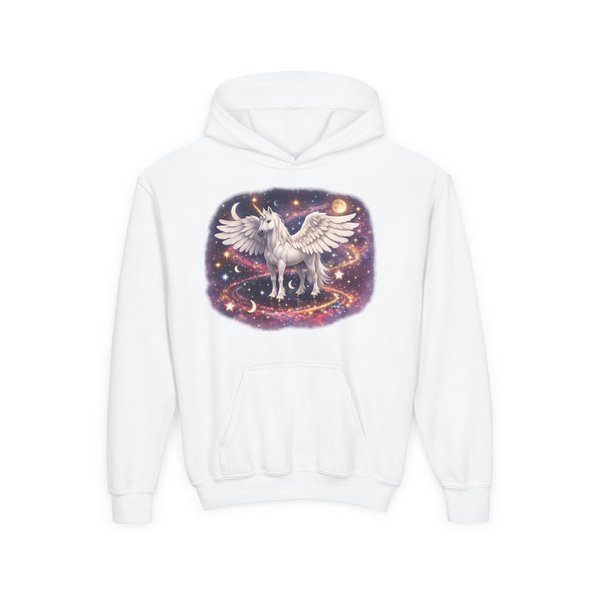Little Girls With Dreams & Fantasies Kids Graphic Hoodie – Magical Heavy Blend Hooded Sweatshirt