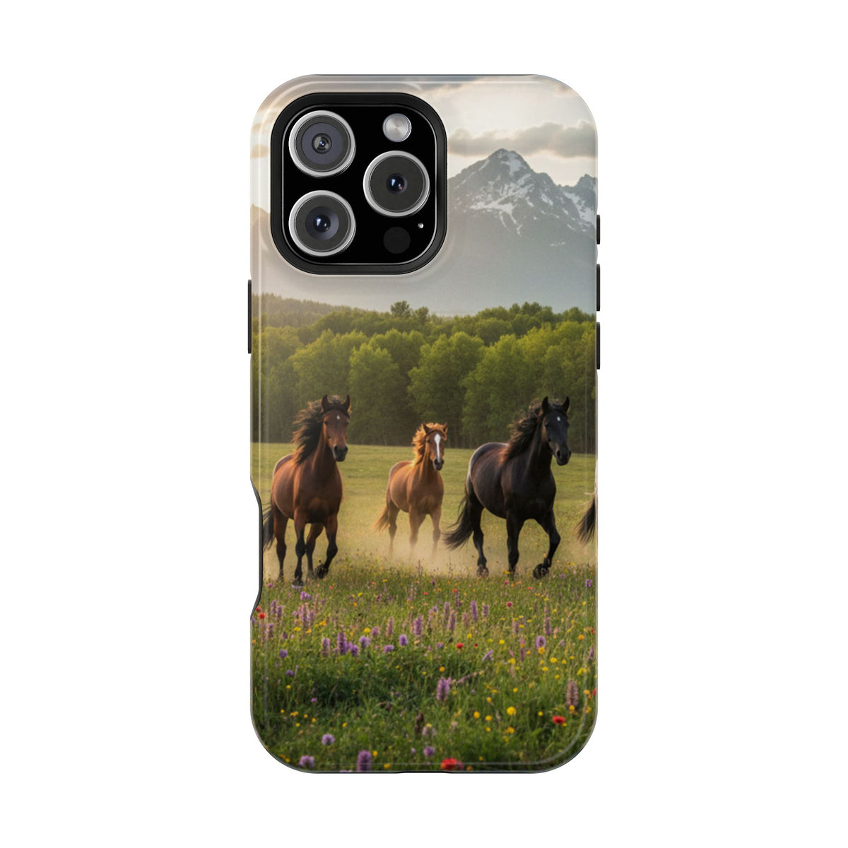 Running Horses Phone Case | Magnetic Impact-Resistant Case