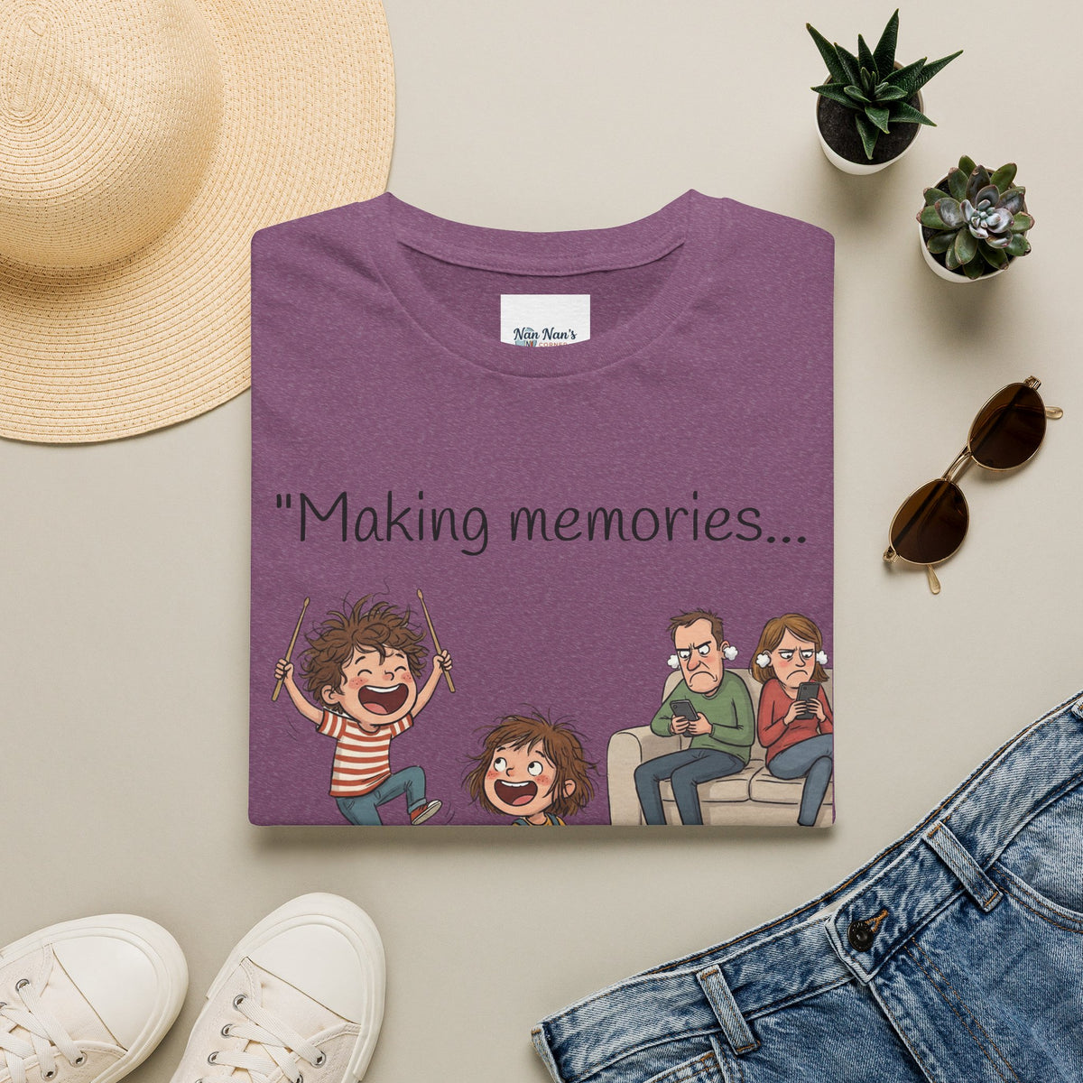 Making Memories and Migraines Unisex Graphic T-Shirt – Funny Music Cotton Tee