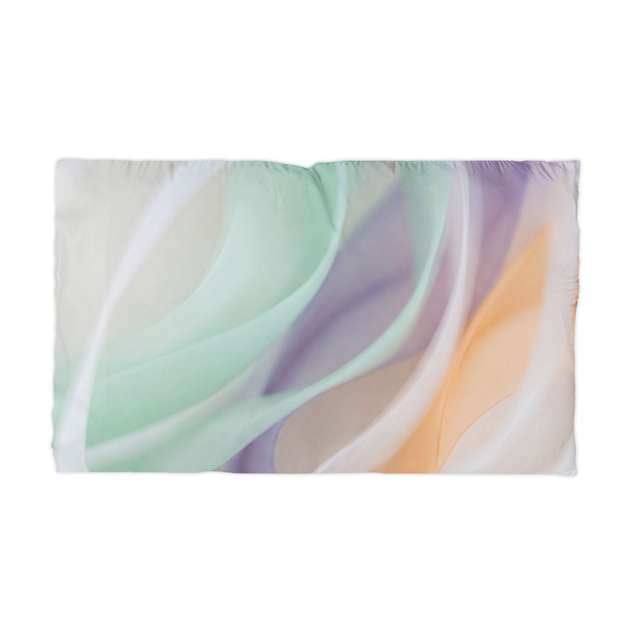 Pastel Wave Microfiber Pillowcase / Soft Abstract Dreamy Bedroom Decor