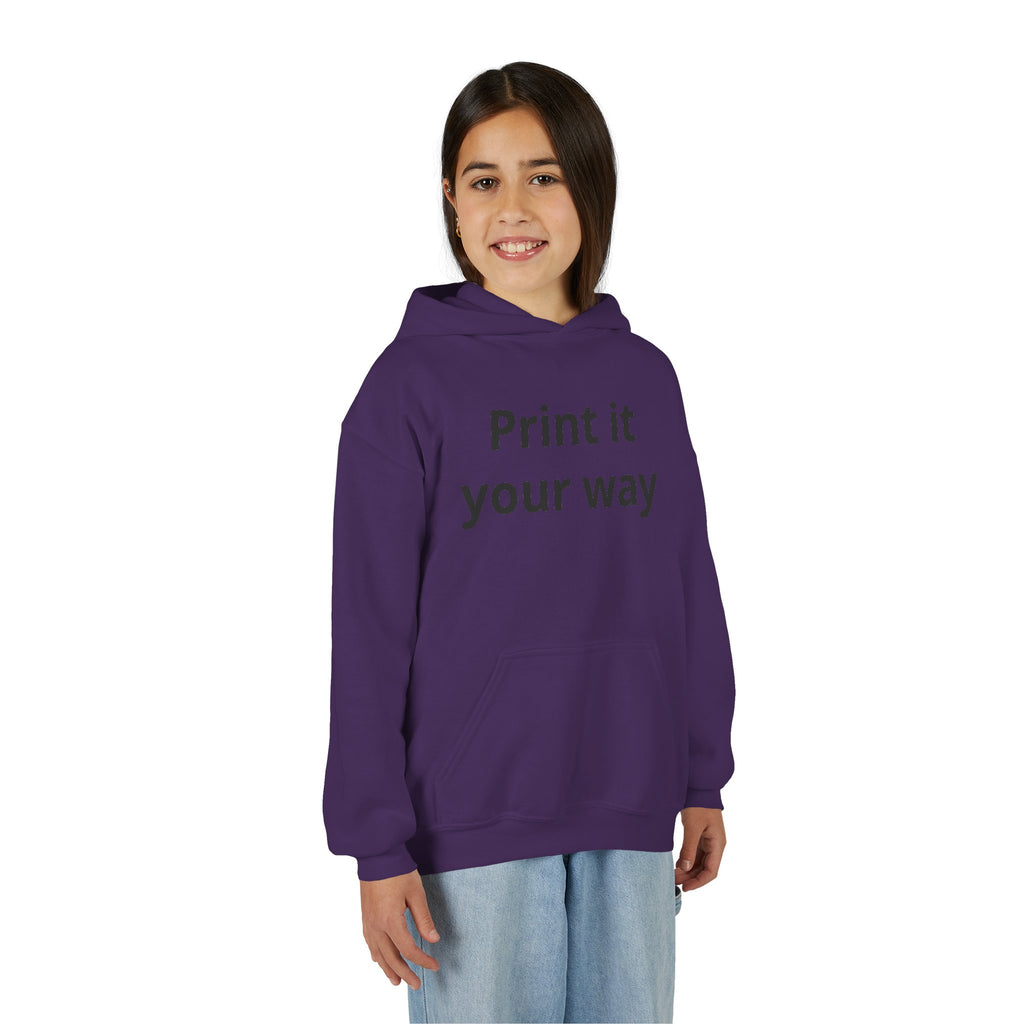 Hooded Sweatshirt Kids Print It Your Way | Custom Youth Hoodie