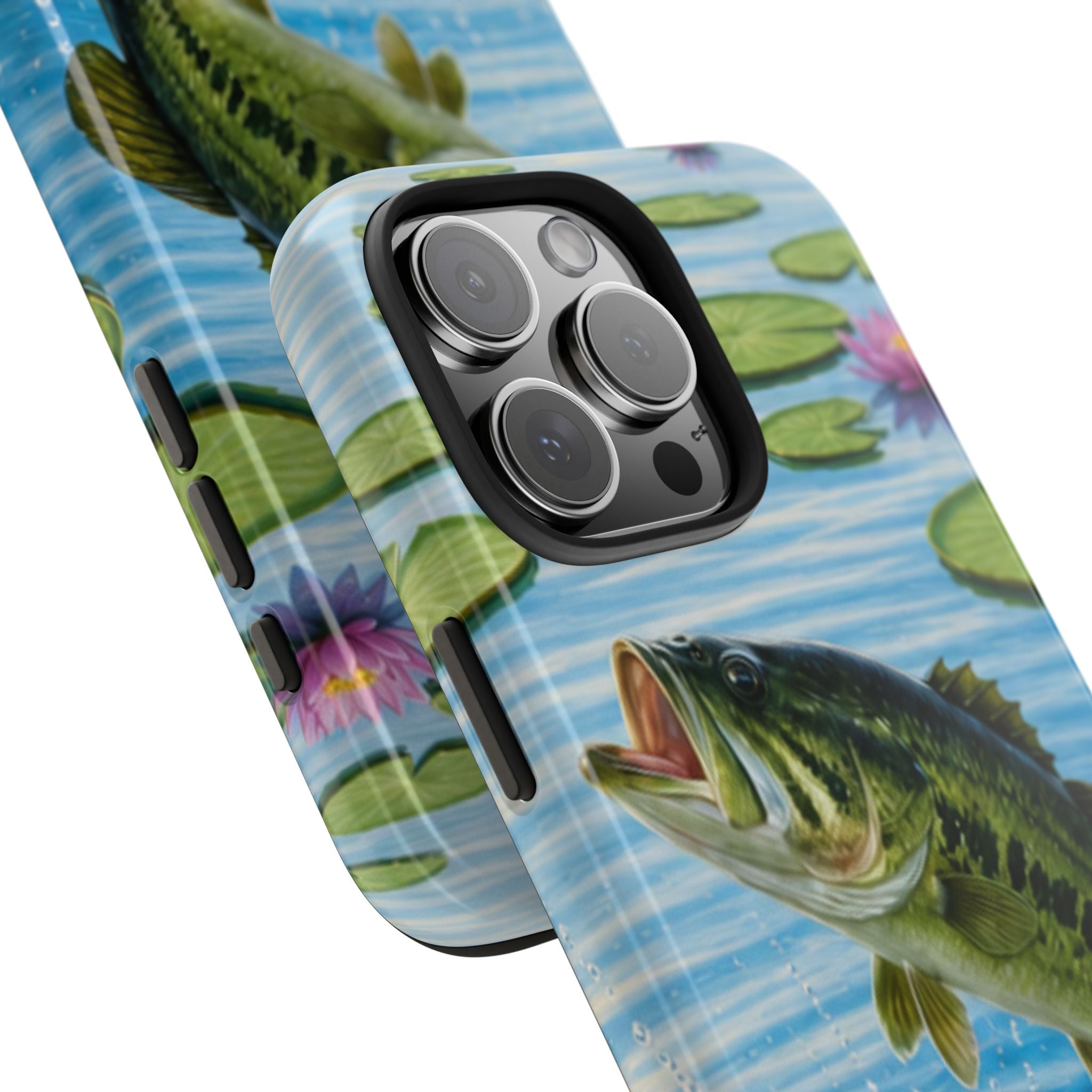 Largemouth Bass Jumping Phone Case | Tough Phone Case