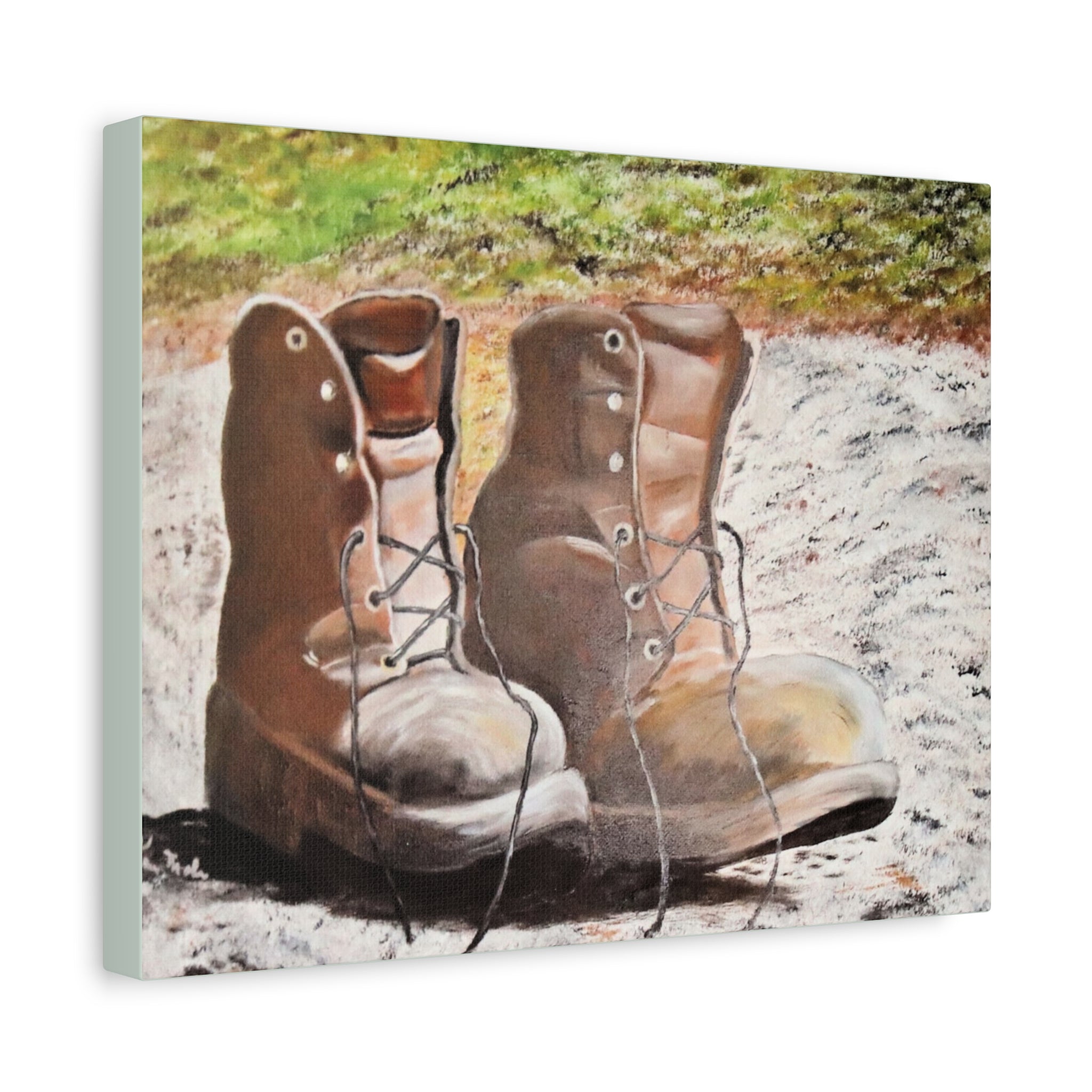 New Leather Boots/ Matte Canvas