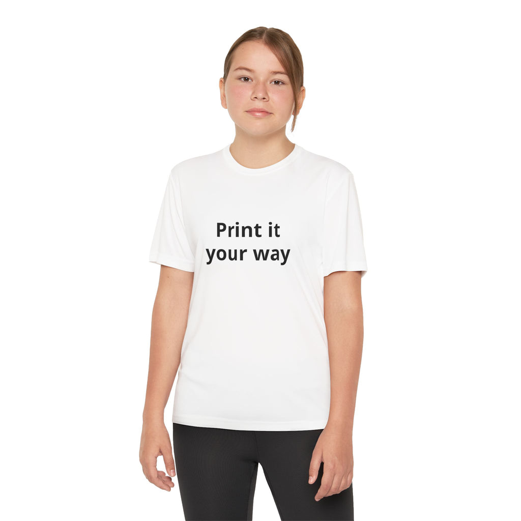 Print it your way Tee | Customizable Youth T-Shirt, Plain White Kids Tee