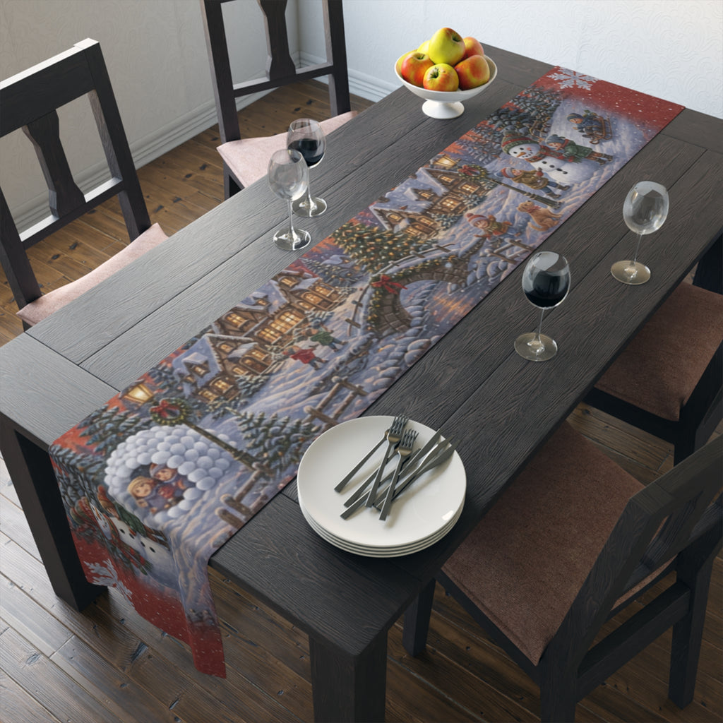 Winter Wonderland Table Runner | Holiday Table Decor