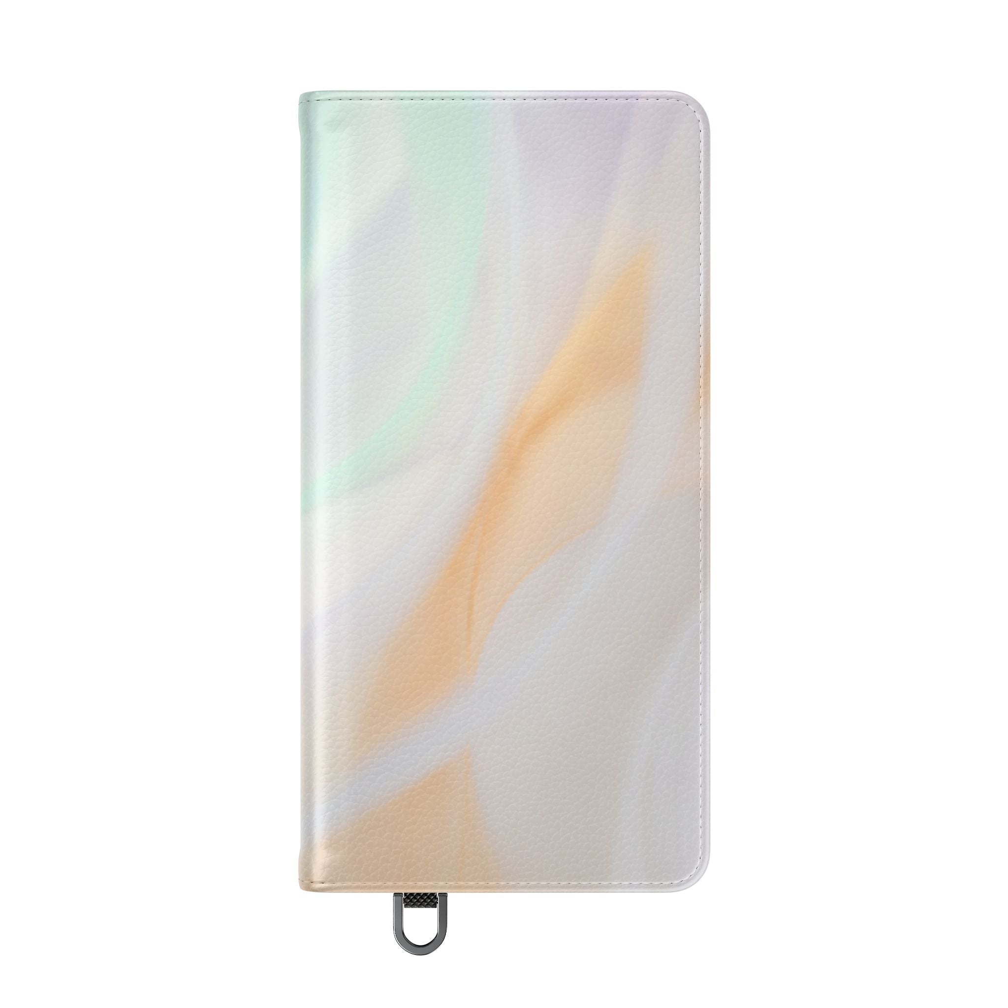 Pastel Marble Flip Case / Soft Watercolor Phone Wallet Cover with Card Slots