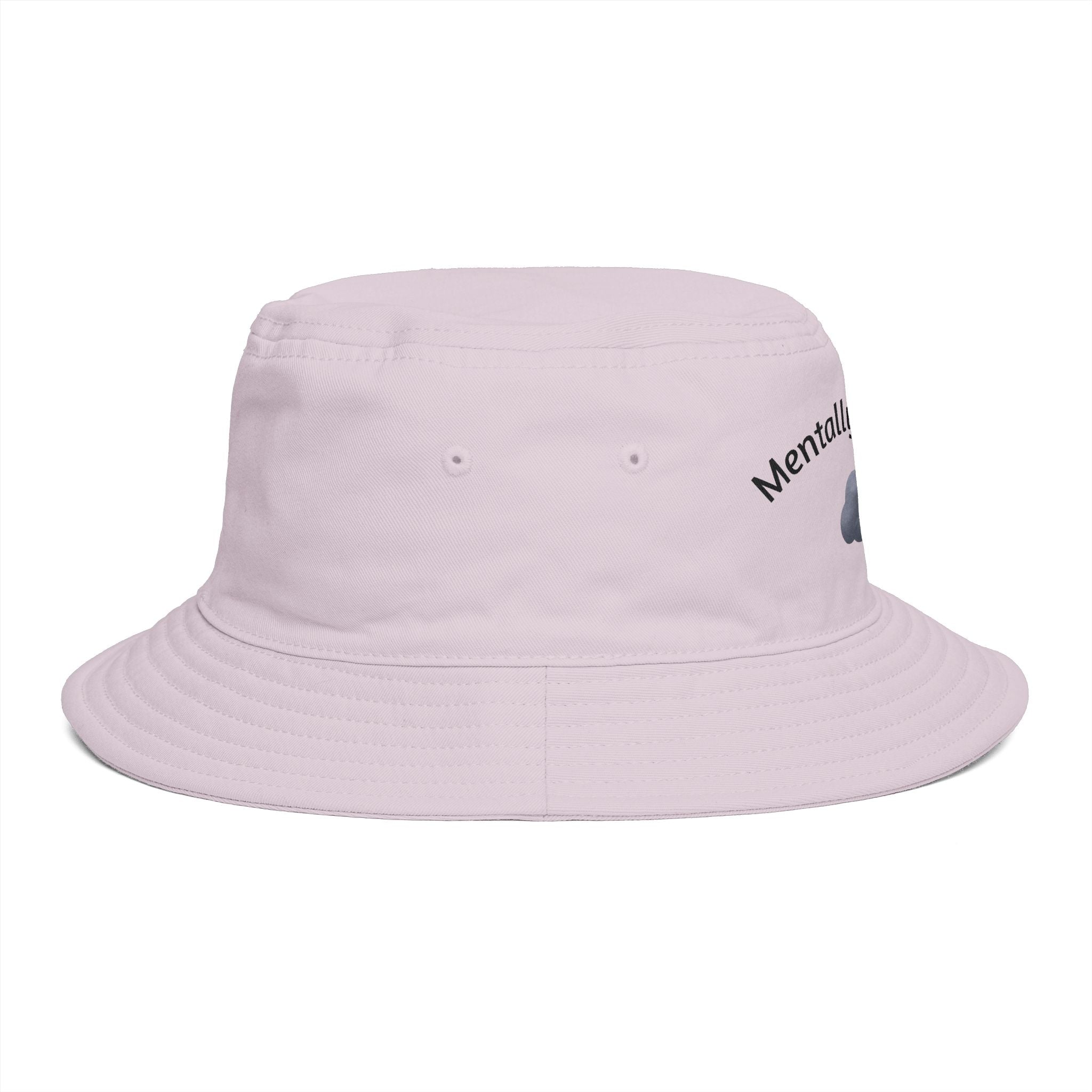 Mentally Offline Cloud Bucket Hat | Sad Cloud Illustration
