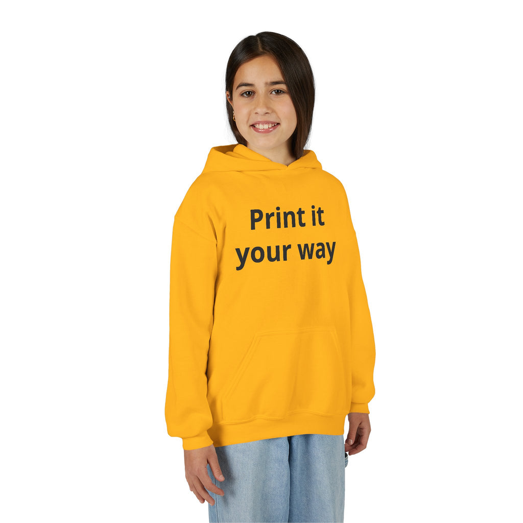 Hooded Sweatshirt Kids Print It Your Way | Custom Youth Hoodie