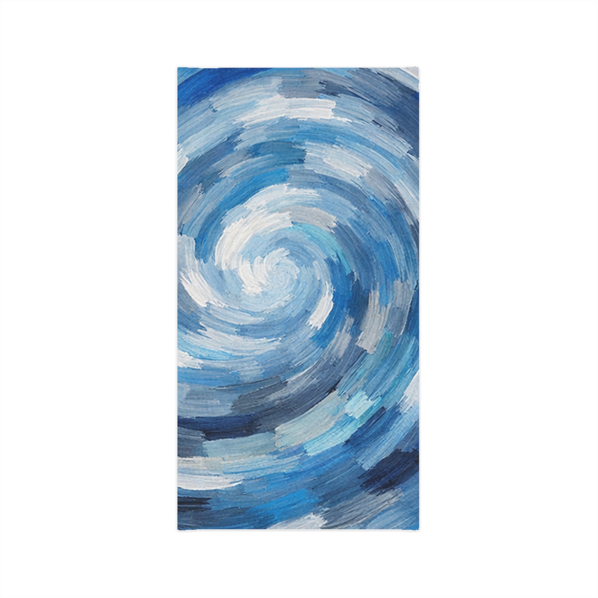 Blue Swirl Pattern Neck Gaiter | Abstract Spiral Design, Lightweight