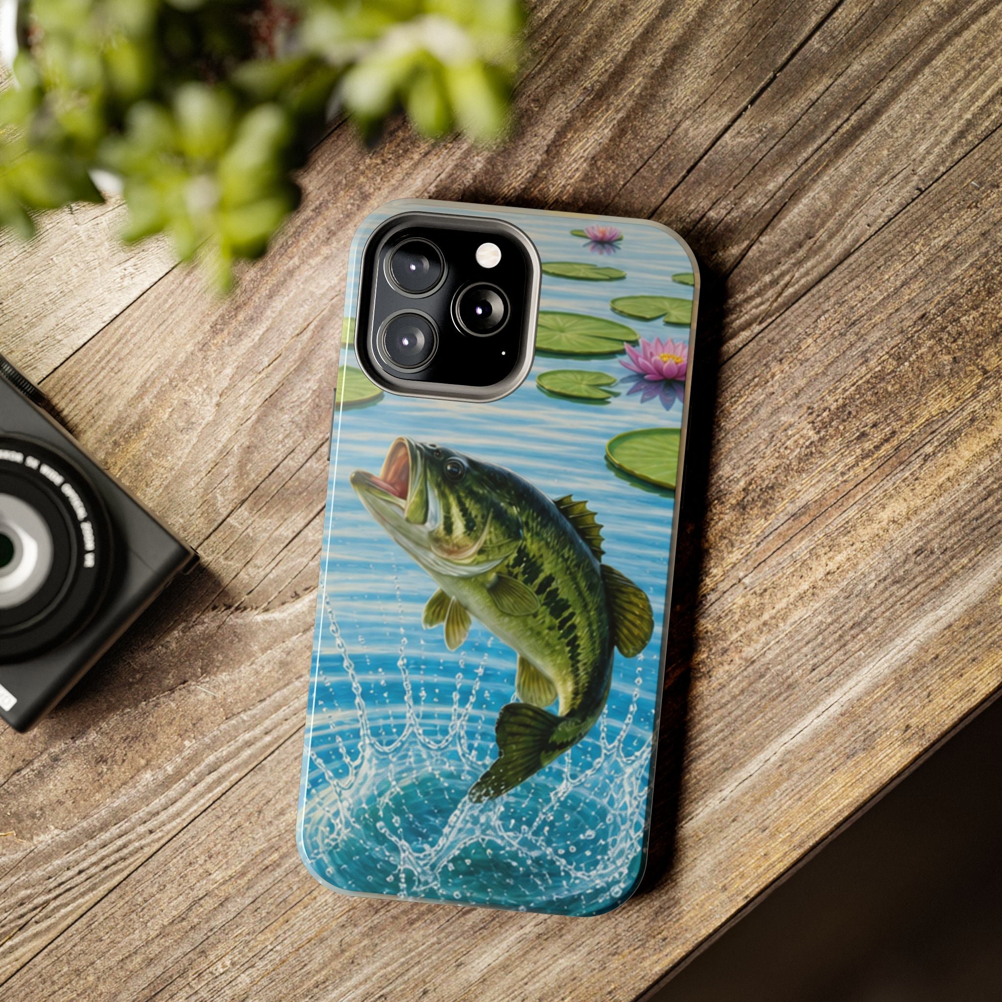 Largemouth Bass Jumping Phone Case | Tough Phone Case