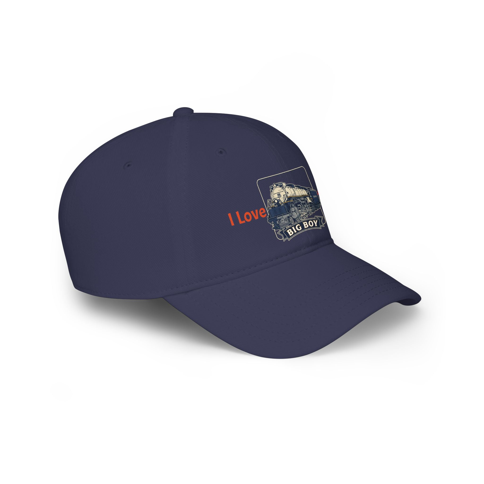 I Love Trains Big Boy Locomotive Low Profile Baseball Cap