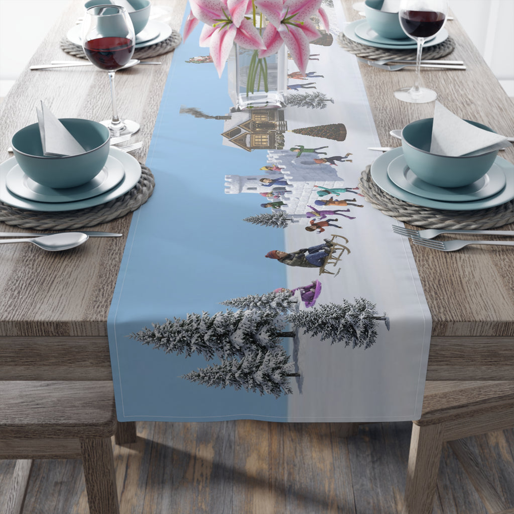 Winter Wonderland Table Runner | Holiday Table Decor