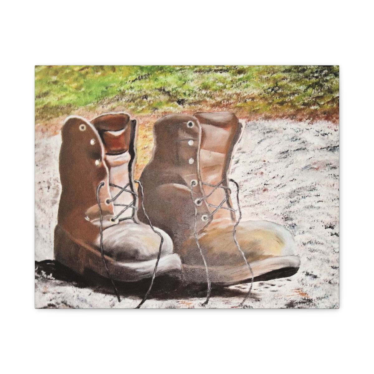 New Leather Boots/ Matte Canvas