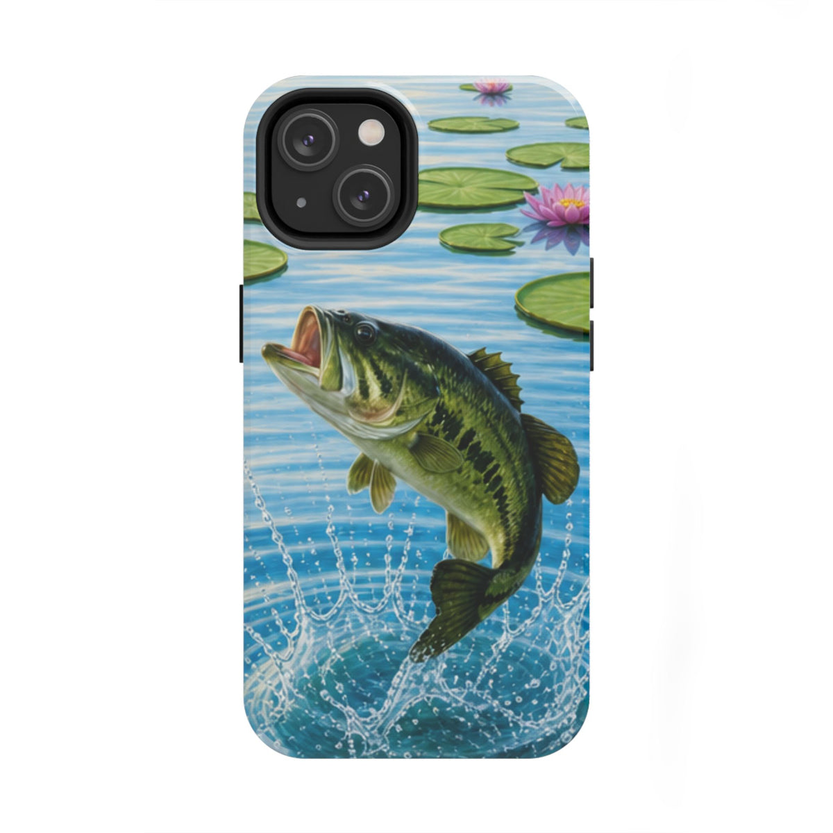 Largemouth Bass Jumping Phone Case | Tough Phone Case
