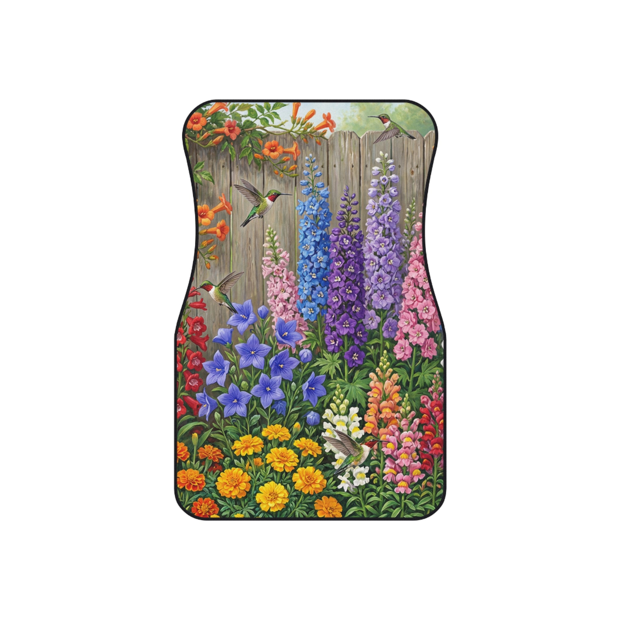 Cottage Garden Hummingbirds Car Mats (Set of 4)