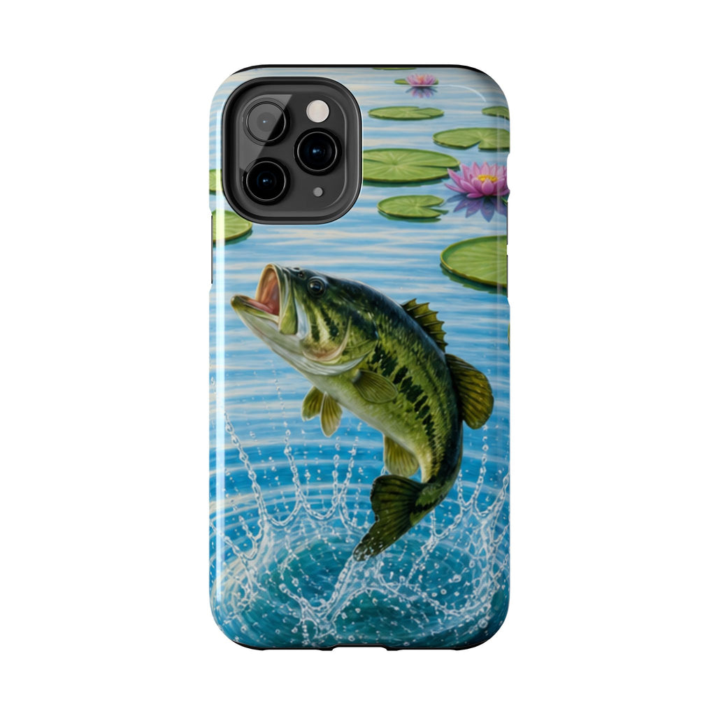 Largemouth Bass Jumping Phone Case | Tough Phone Case
