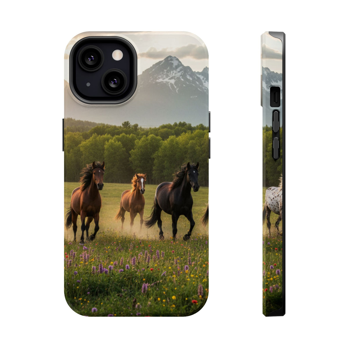 Running Horses Phone Case | Magnetic Impact-Resistant Case