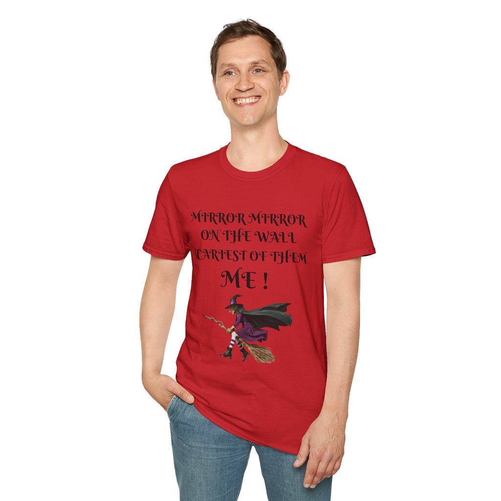 Mirror Mirror on the Wall Witch Illustration T-Shirt