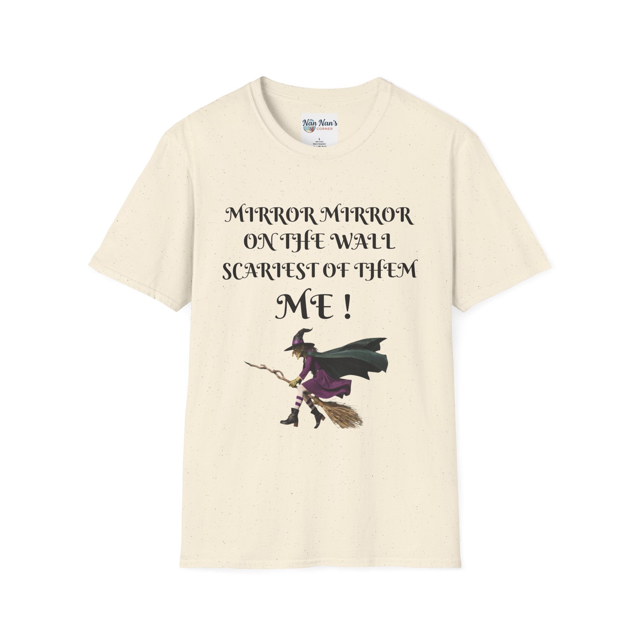 Mirror Mirror on the Wall Witch Illustration T-Shirt