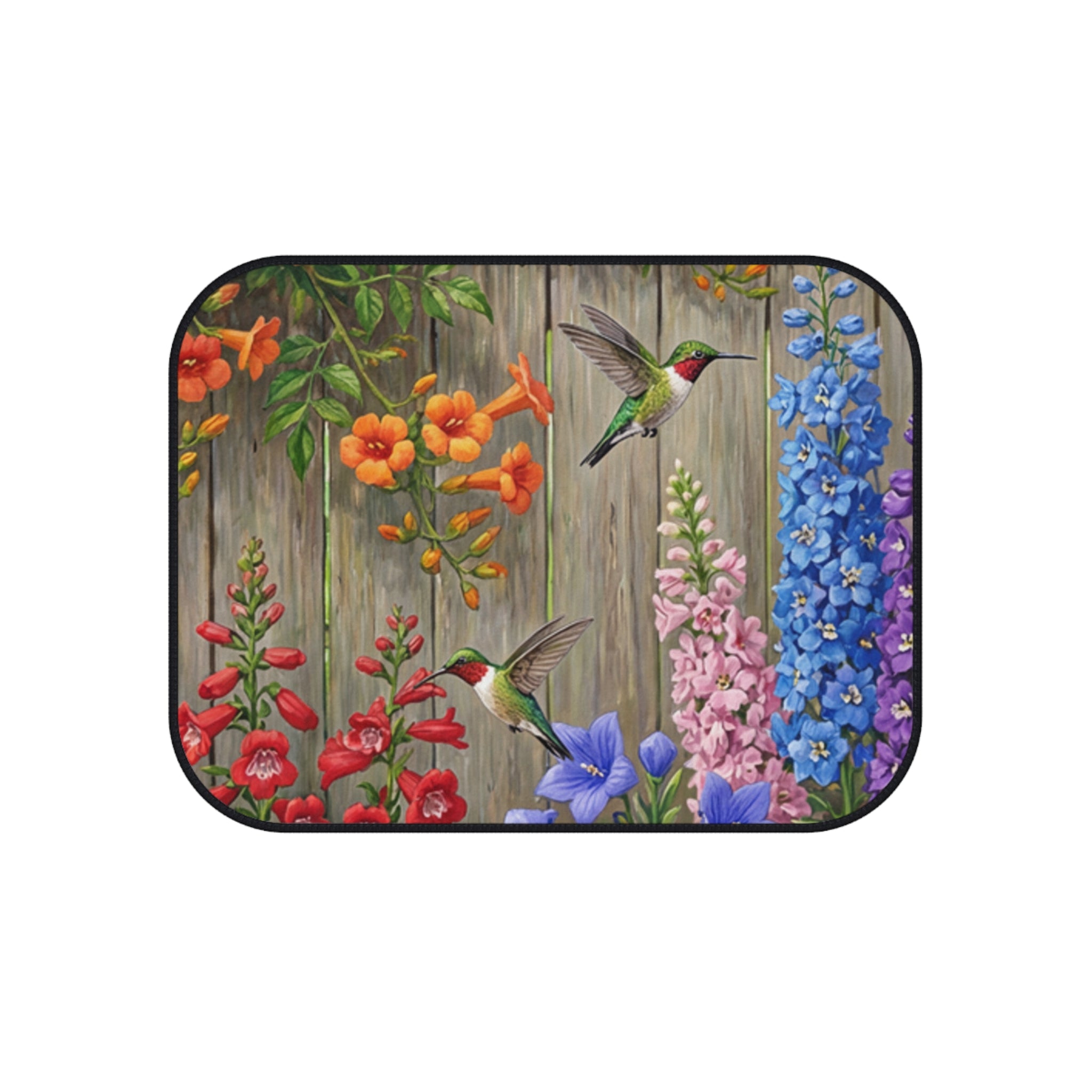Cottage Garden Hummingbirds Car Mats (Set of 4)