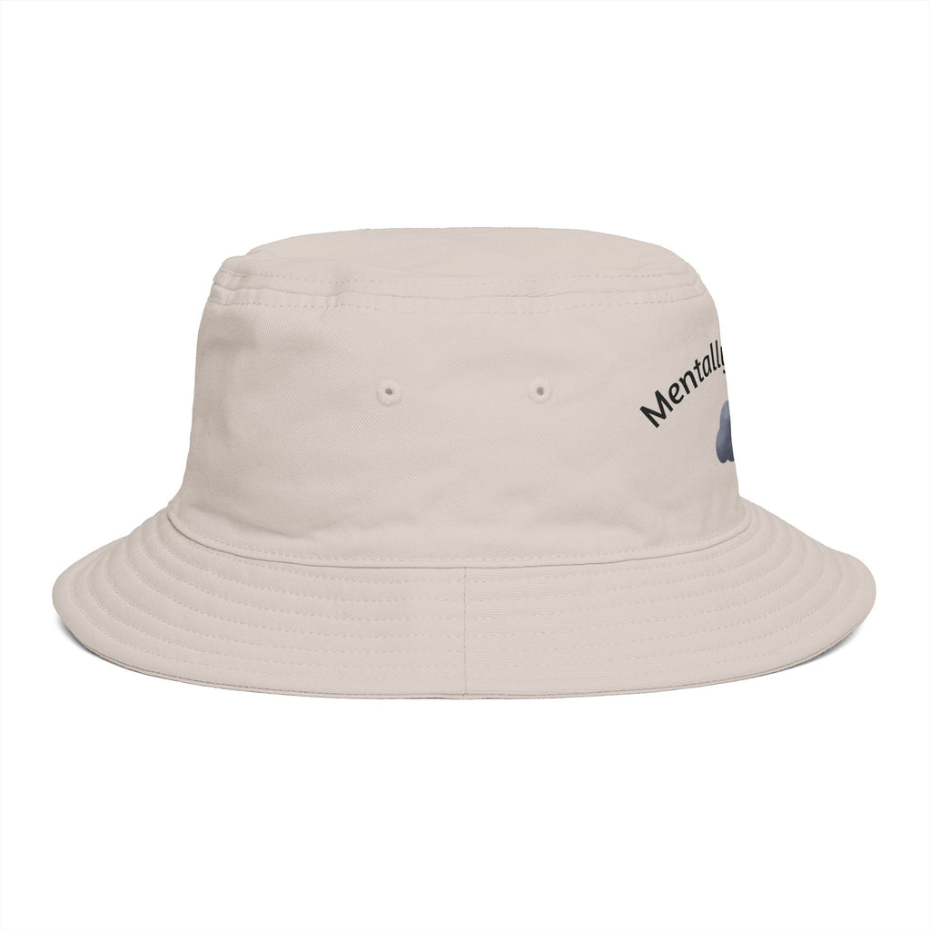 Mentally Offline Cloud Bucket Hat | Sad Cloud Illustration