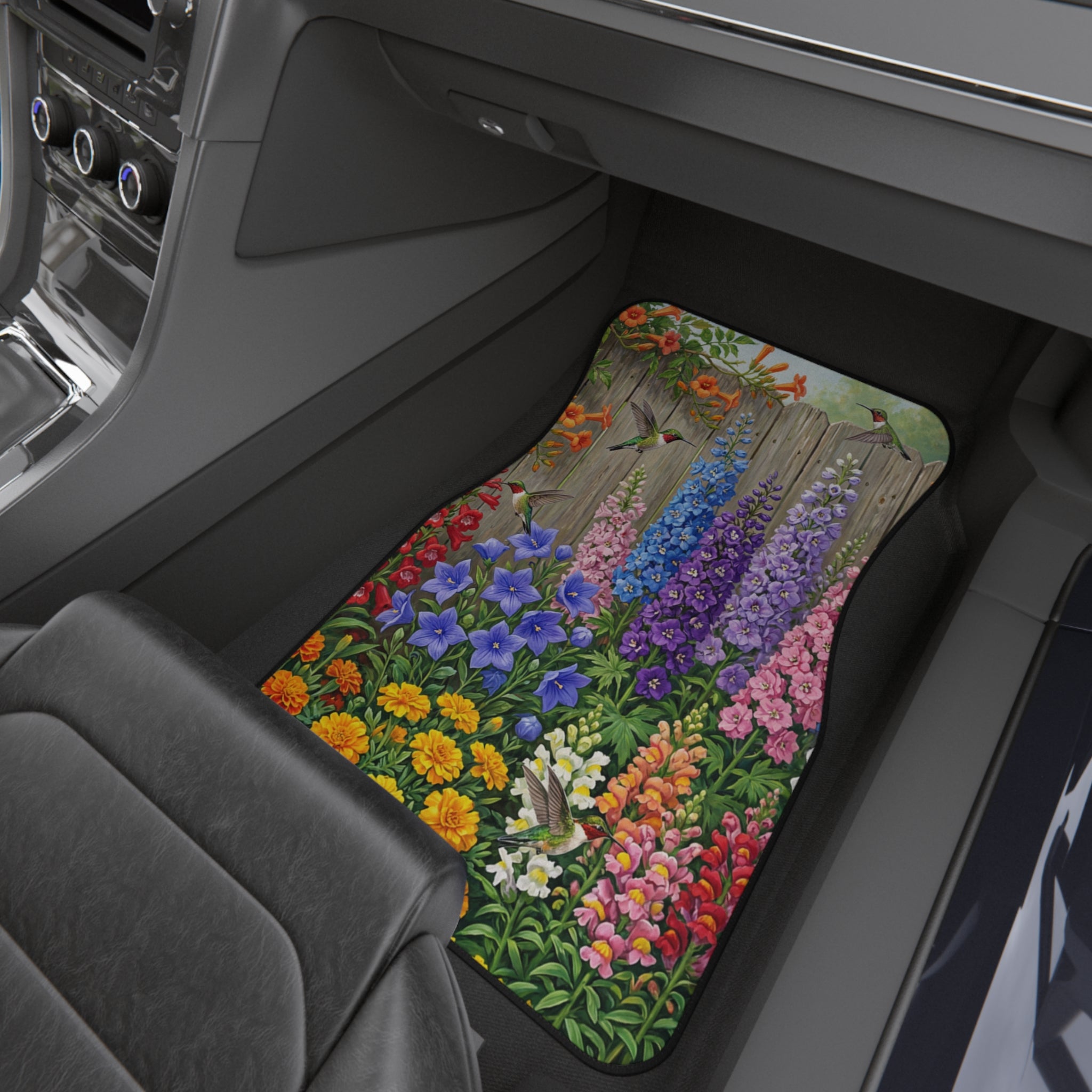 Cottage Garden Hummingbirds Car Mats (Set of 4)