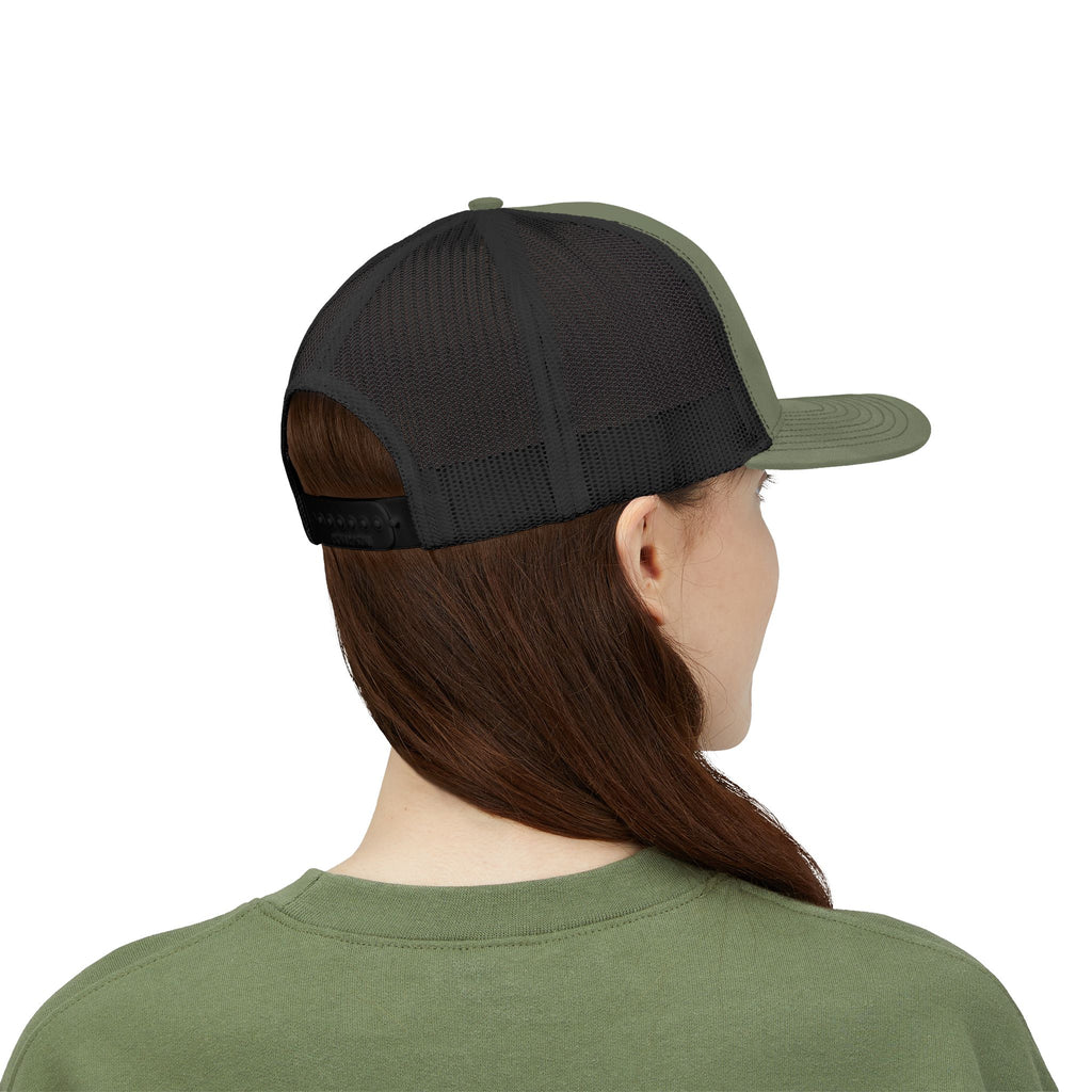 Happy Camper campfire Embroidered Snapback Cap | Trucker hat