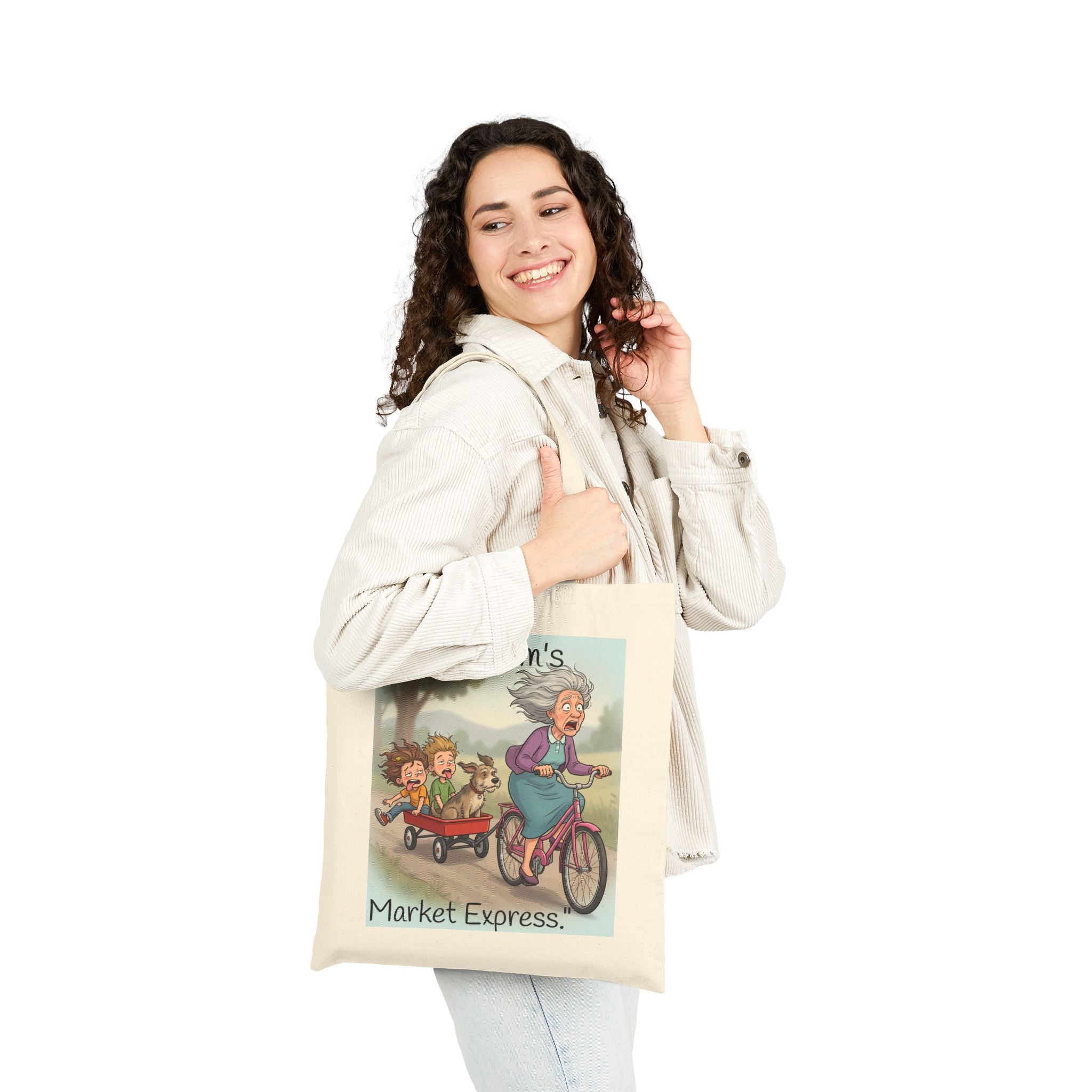 Tote Bag / "Mom Mom's Market Express" Funny Grandma Grocery Tote
