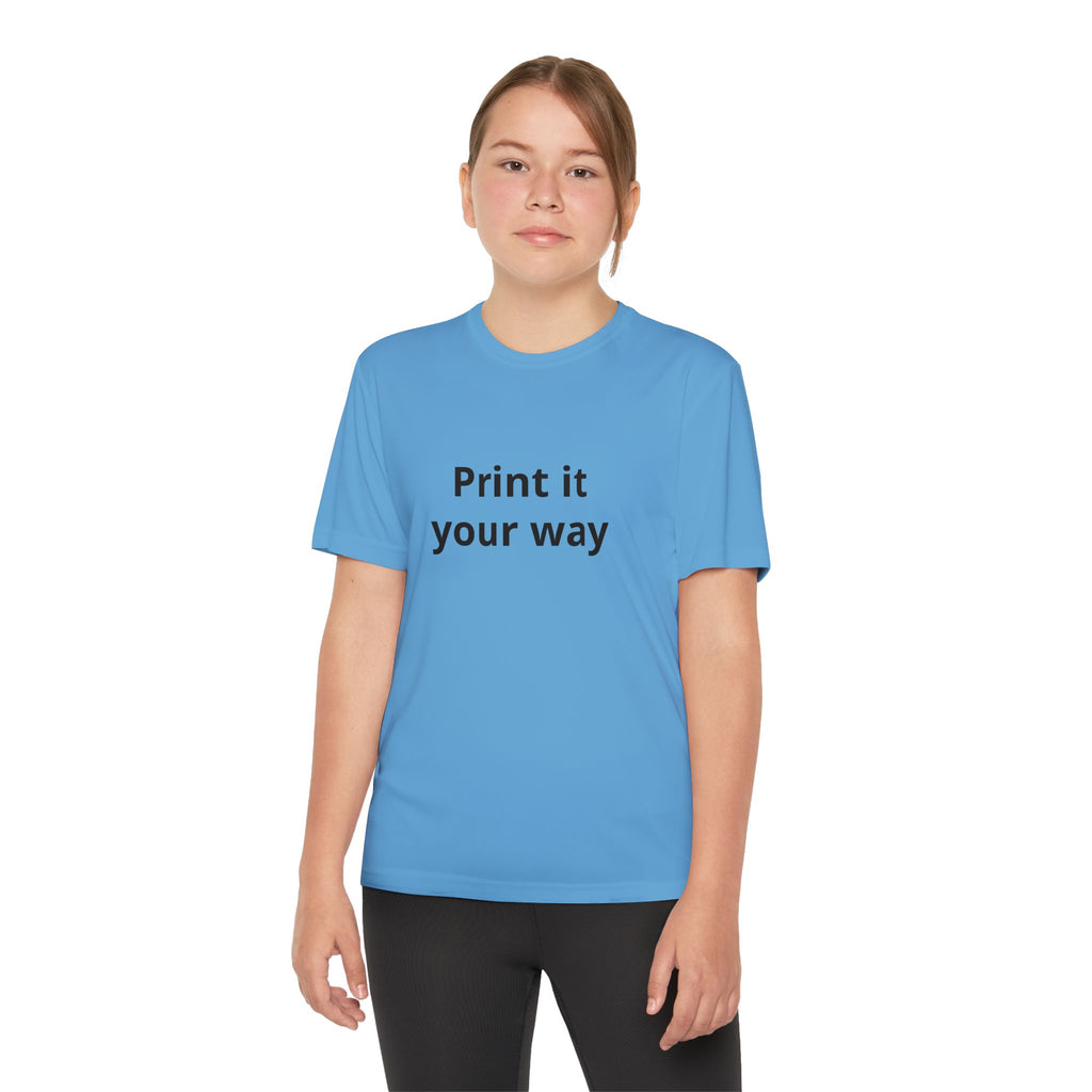 Print it your way Tee | Customizable Youth T-Shirt, Plain White Kids Tee