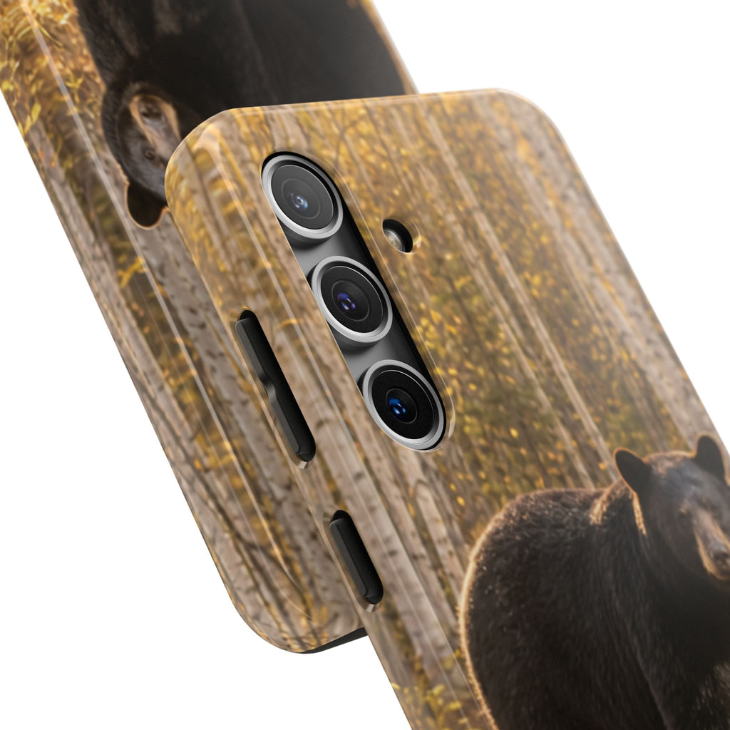 Black Bear Forest Phone Case | Tough Phone Case