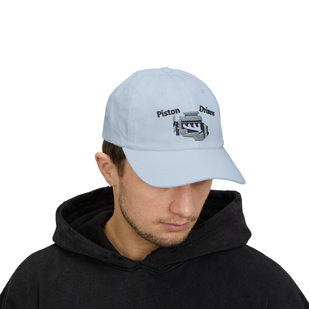 Piston Driven Engine Illustration Dad Cap | Embroidered Car Hat