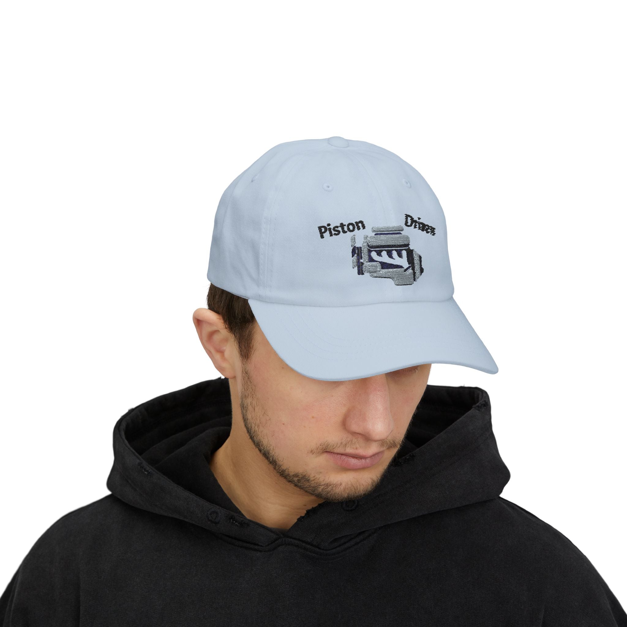 Piston Driven Engine Illustration Dad Cap | Embroidered Car Hat