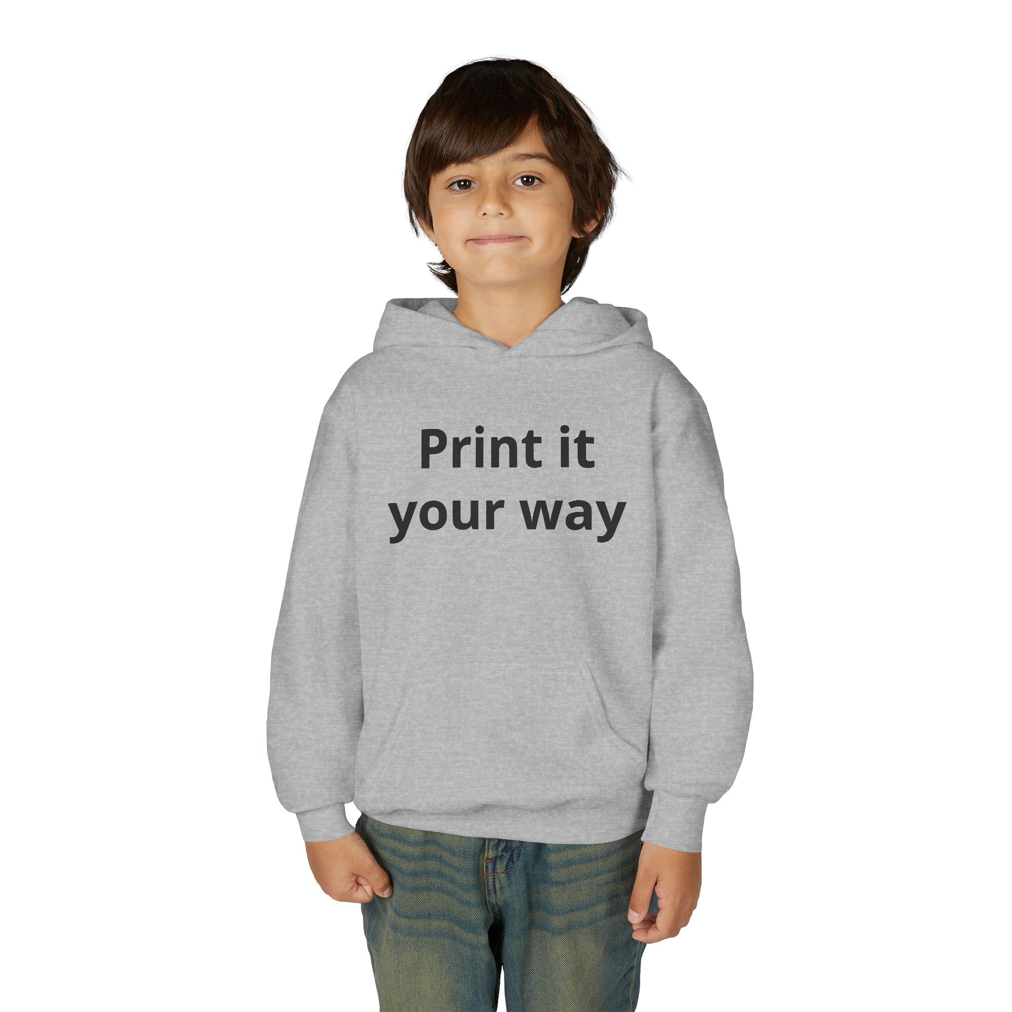 Hooded Sweatshirt Kids Print It Your Way | Custom Youth Hoodie