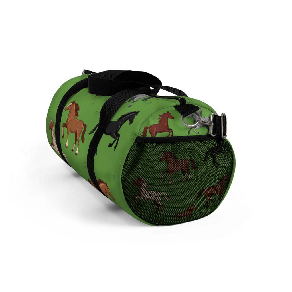 Copy of Green Equestrian Horse Pattern Duffel Bag / Travel Gym Overnight Bag