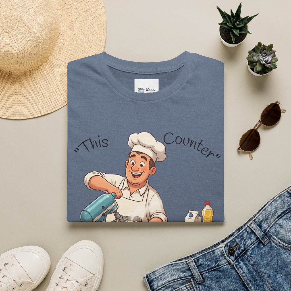 This Counter Didn't Stand a Chance Unisex Graphic T-Shirt – Funny Baking Chef Cotton Tee