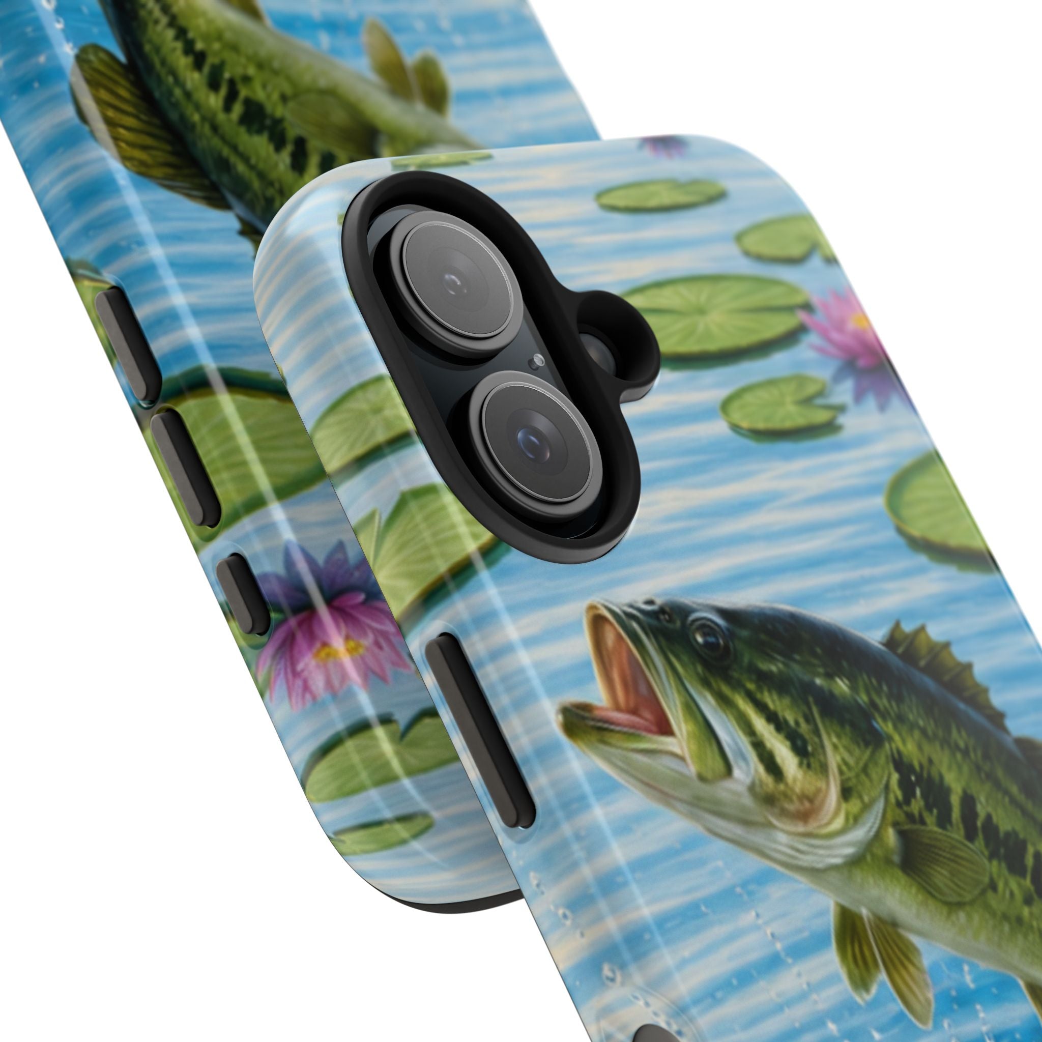 Largemouth Bass Jumping Phone Case | Tough Phone Case