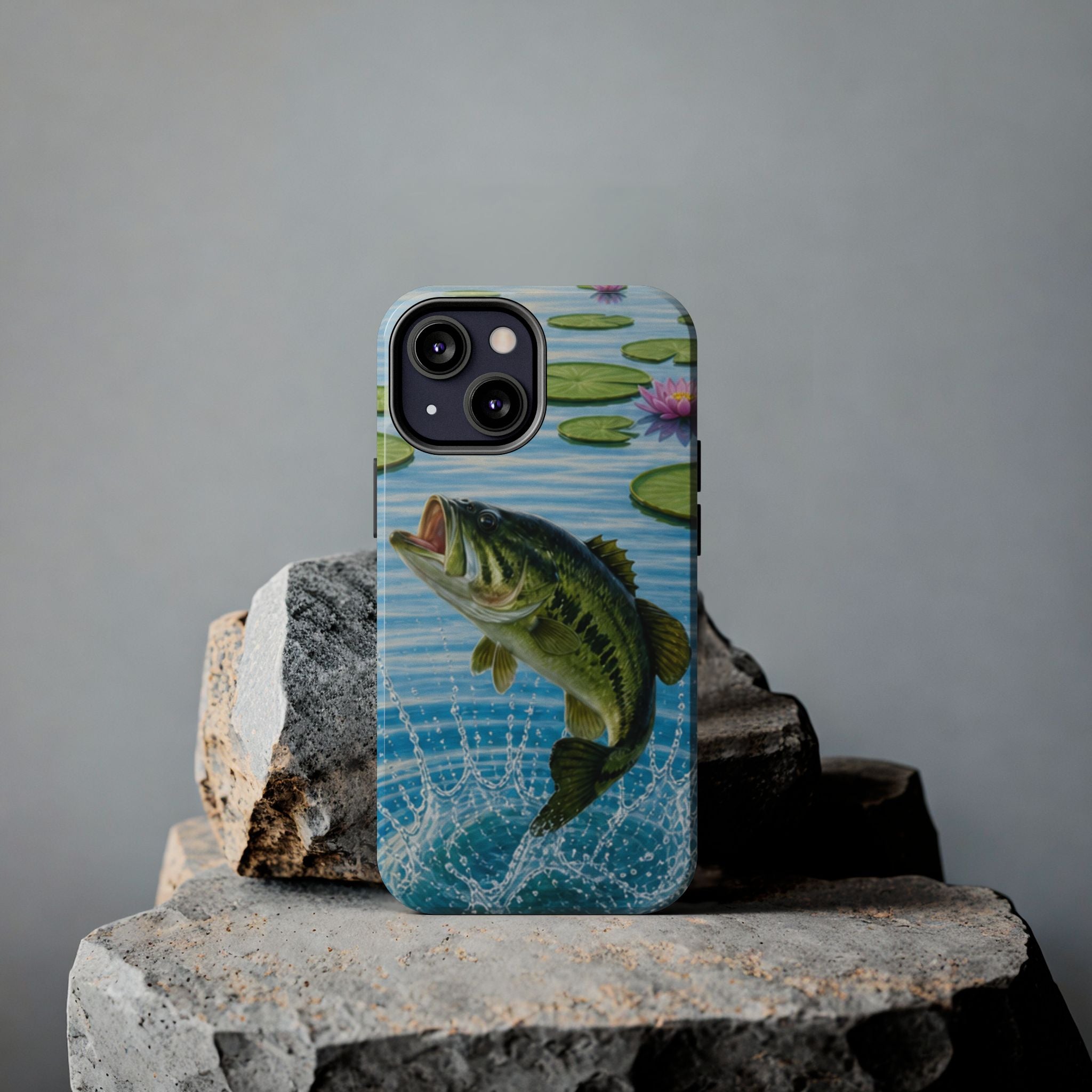 Largemouth Bass Jumping Phone Case | Tough Phone Case