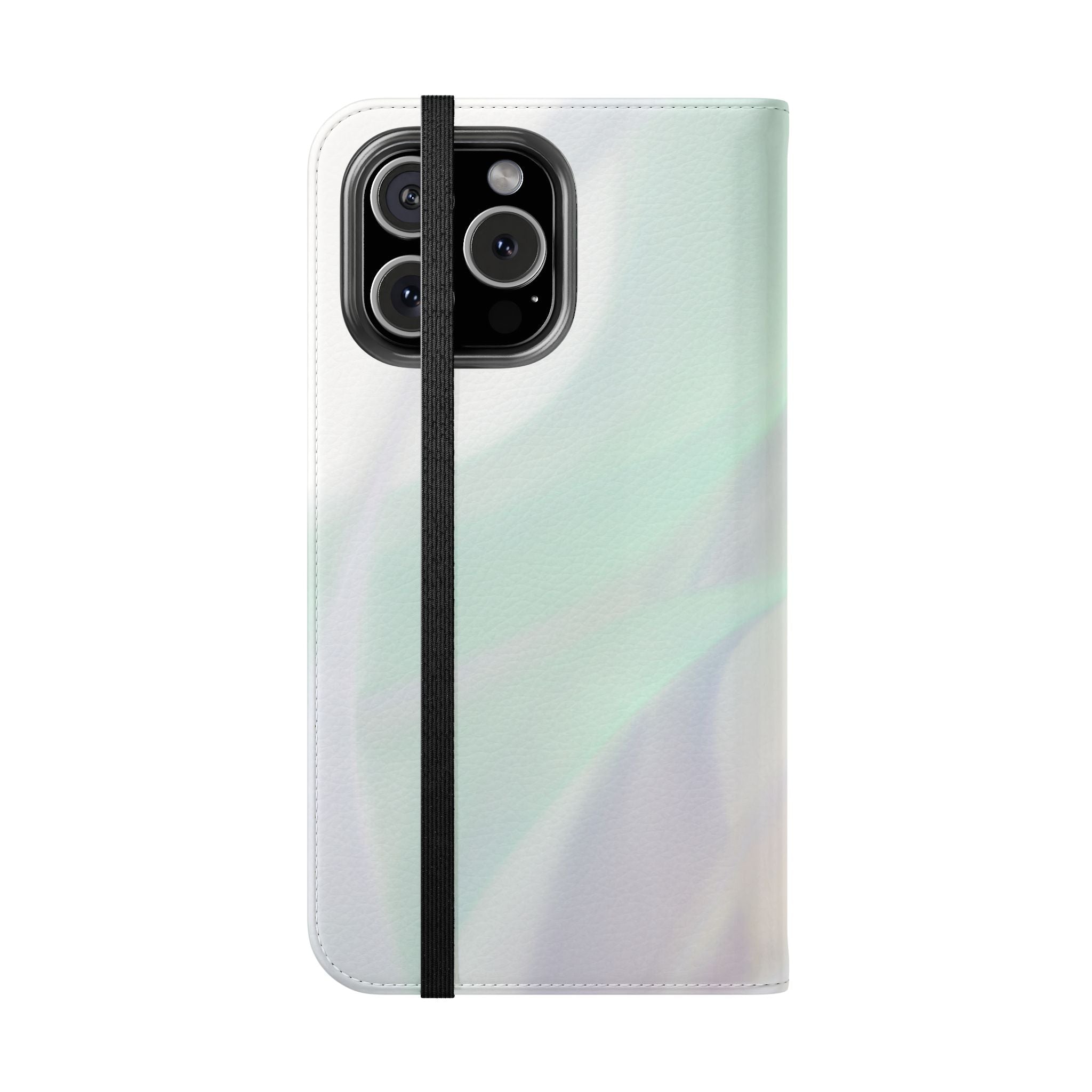 Pastel Marble Flip Case / Soft Watercolor Phone Wallet Cover with Card Slots
