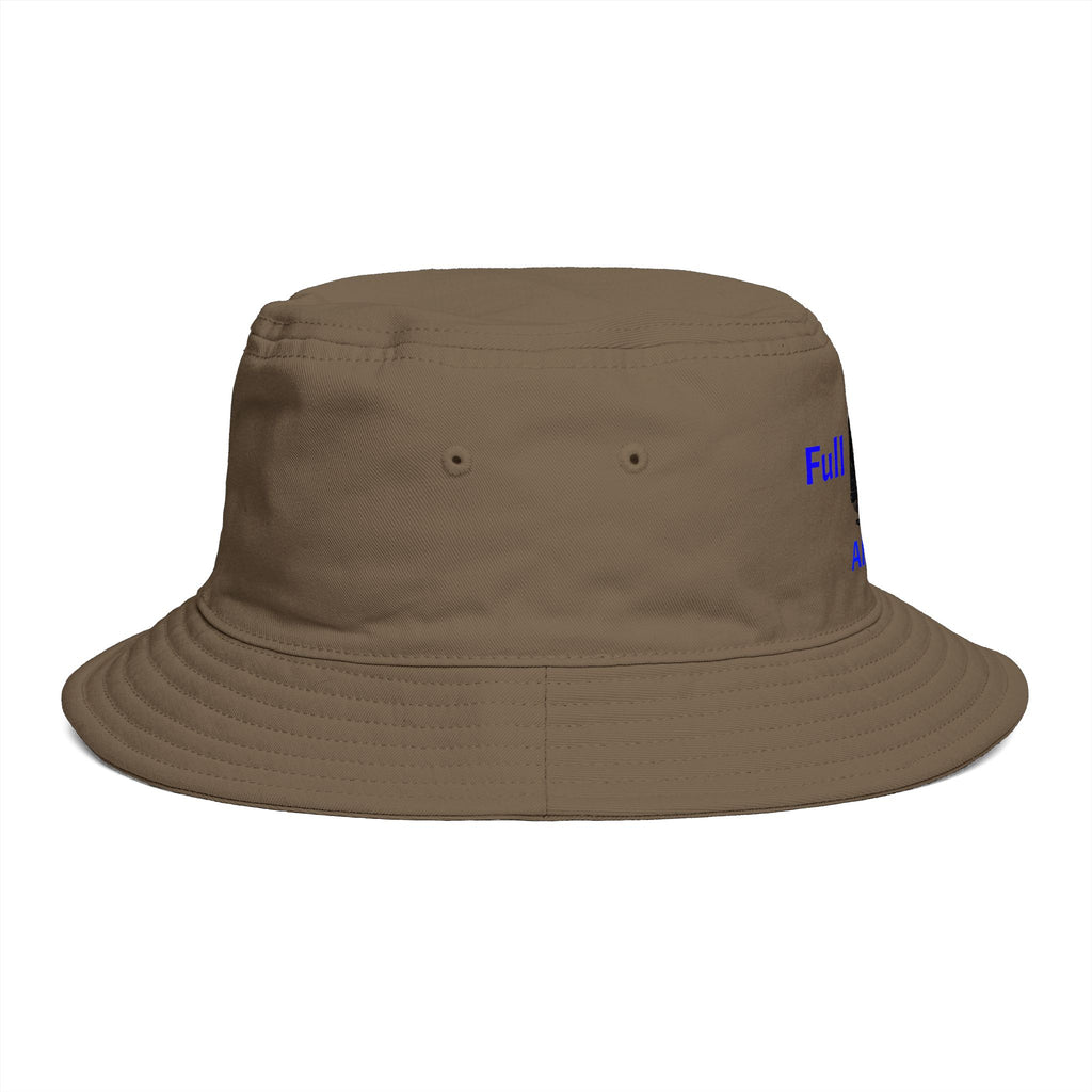 Full Steam Ahead train graphic Bucket Hat | steam locomotive motif