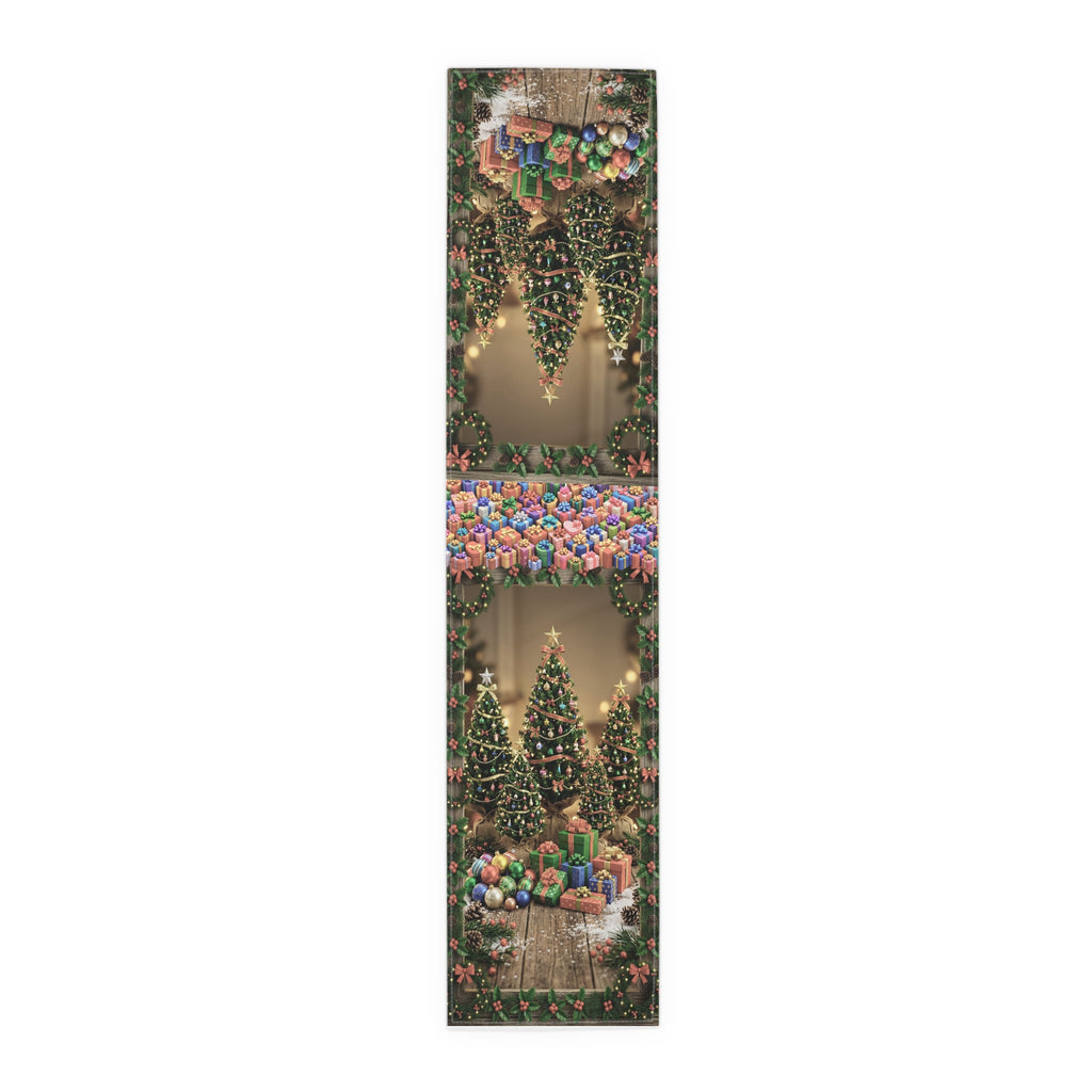 Christmas Tree and Presents Table Runner | Holiday Holiday Decor