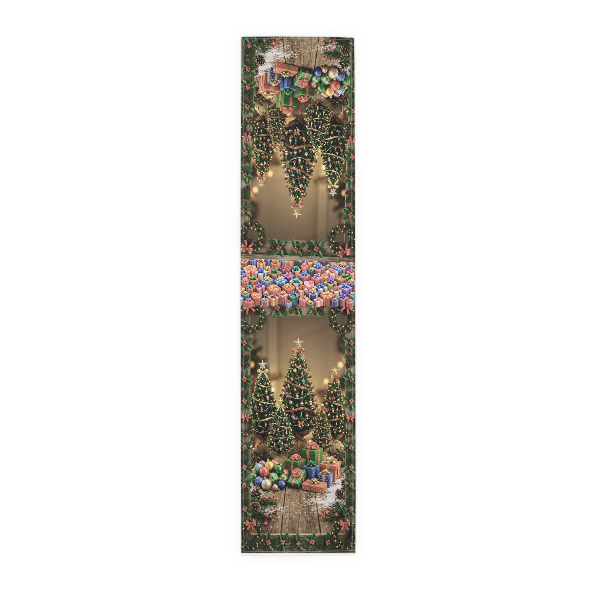 Christmas Tree and Presents Table Runner | Holiday Holiday Decor