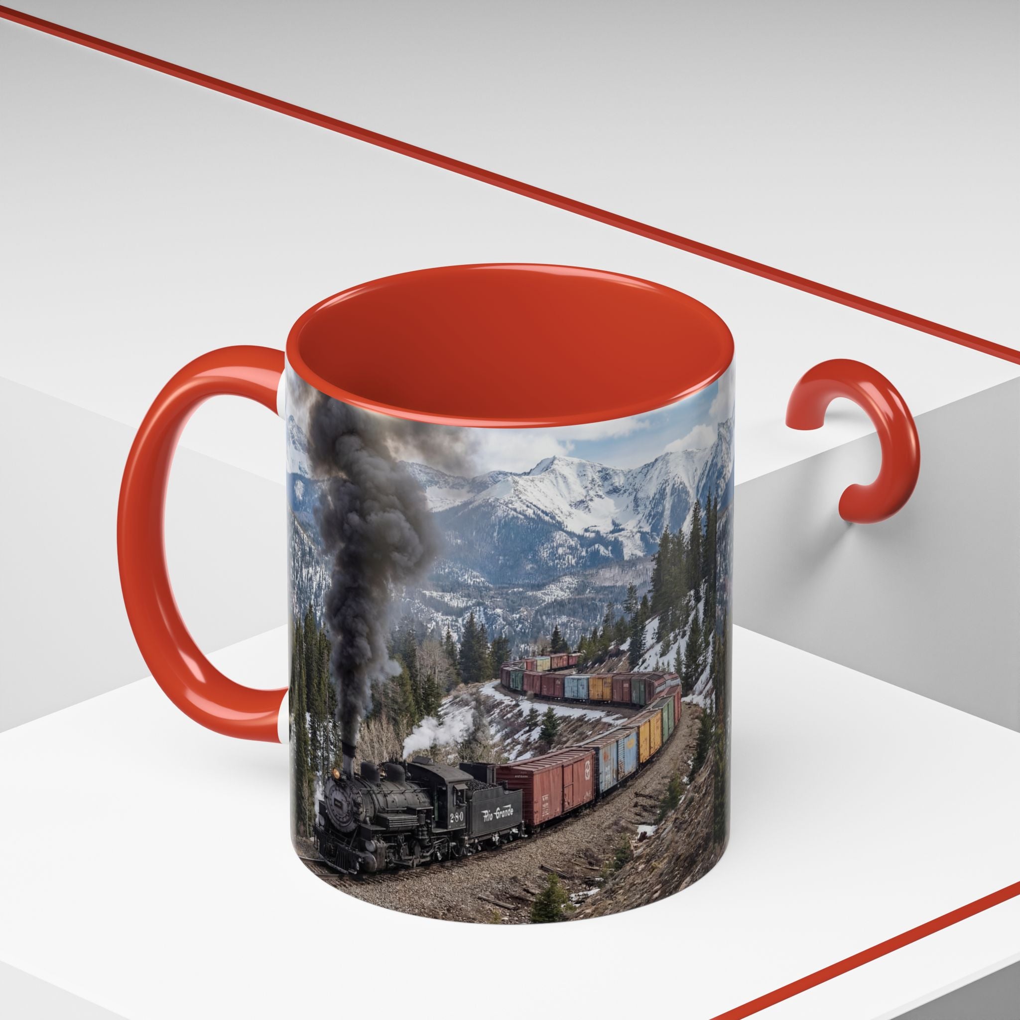 Accent Coffee Mug (11, 15oz)/Steam Train