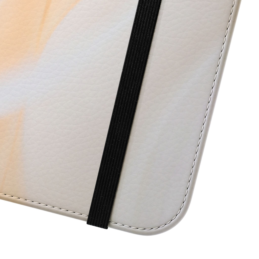 Pastel Marble Flip Case / Soft Watercolor Phone Wallet Cover with Card Slots