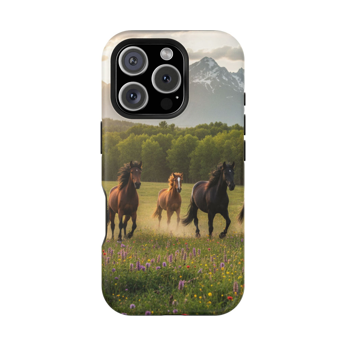 Running Horses Phone Case | Magnetic Impact-Resistant Case