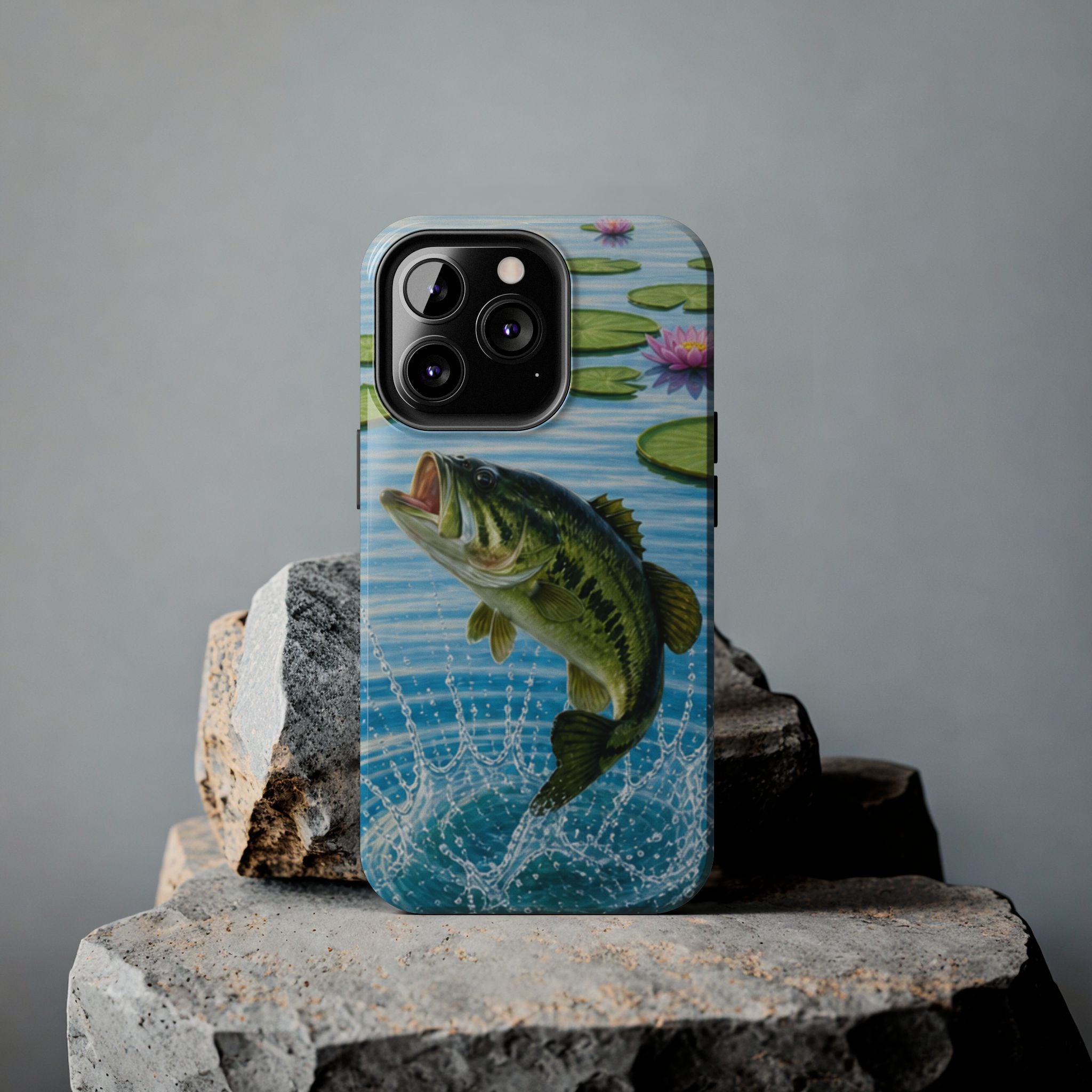 Largemouth Bass Jumping Phone Case | Tough Phone Case